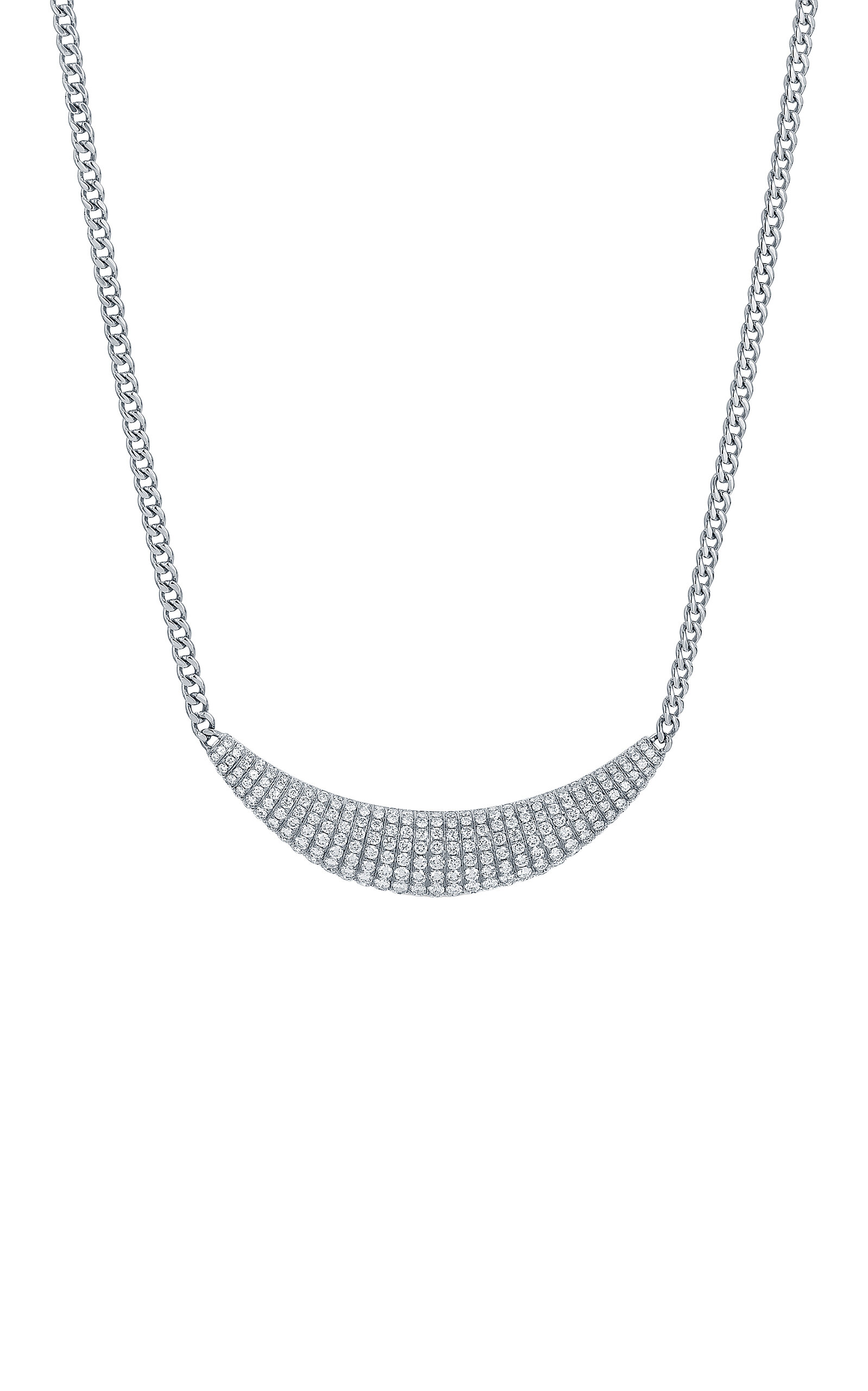 Anita Ko 18k White Gold Selene Necklace In White