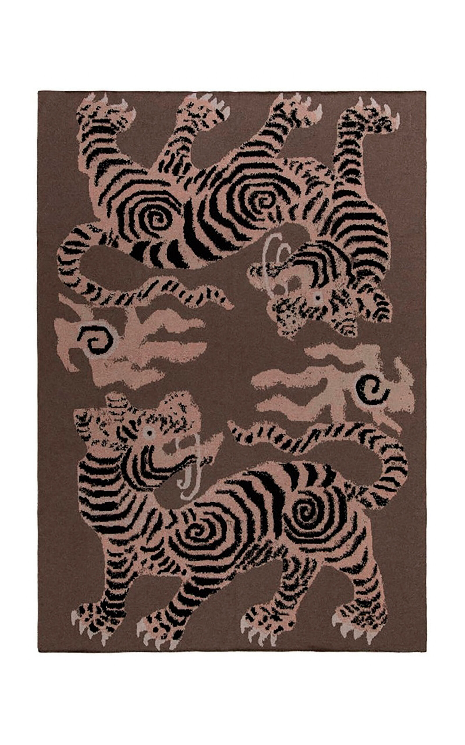 SAVED New York Tigers Cashmere Blanket - Off-White