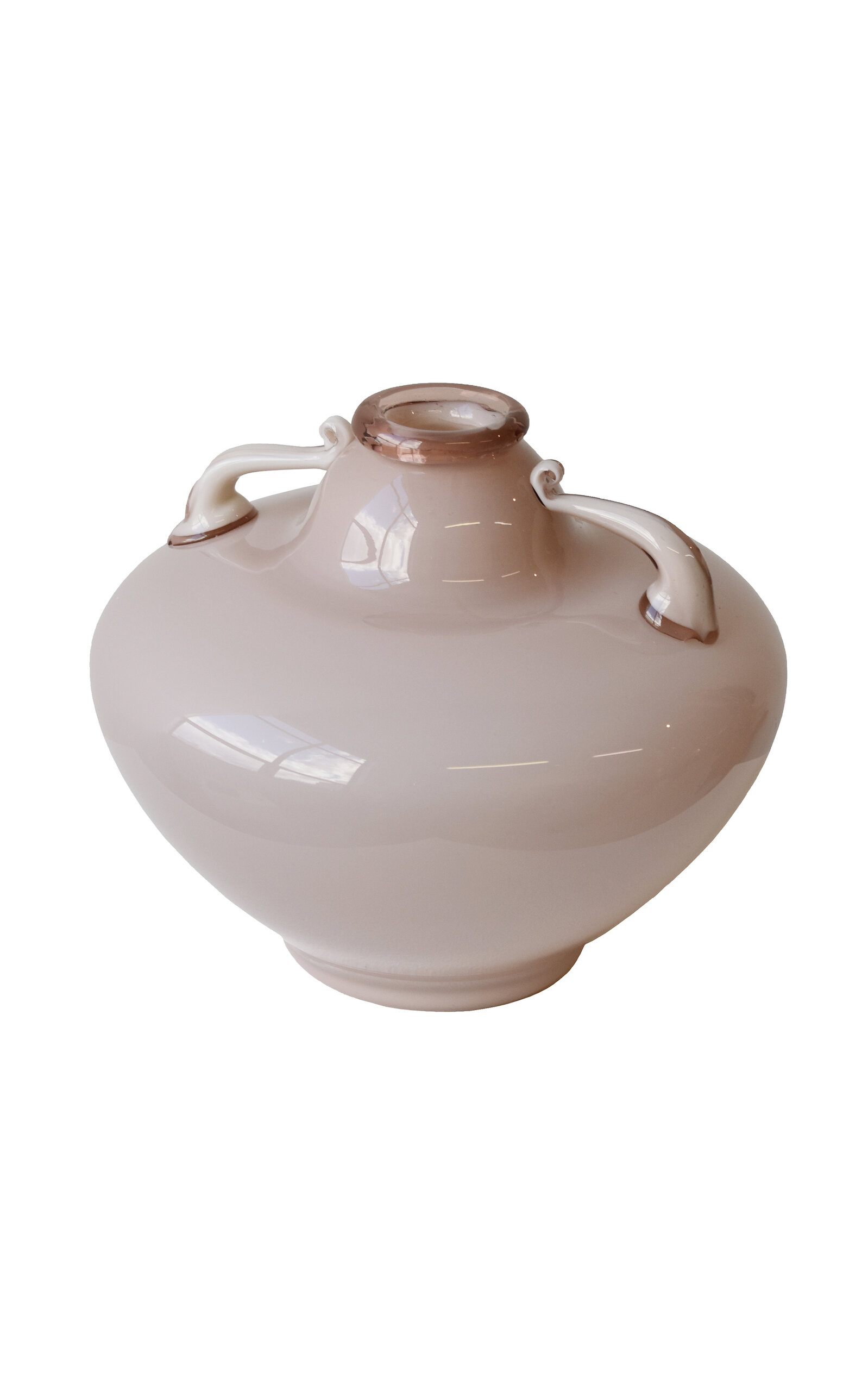 Portmanteau New York Rare Art Deco Blown Art Glass Vase Designed By Napoleone Martinuzzi; Circa 1935 In Multi