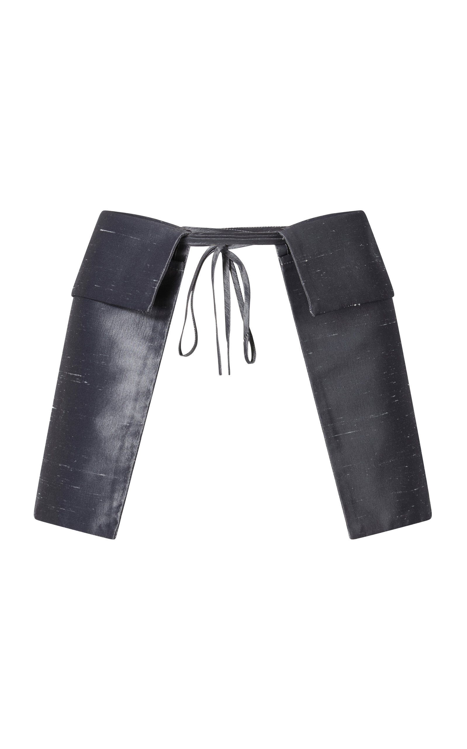 Attersee The Feedbag Pockets In Silk Shantung In Gray