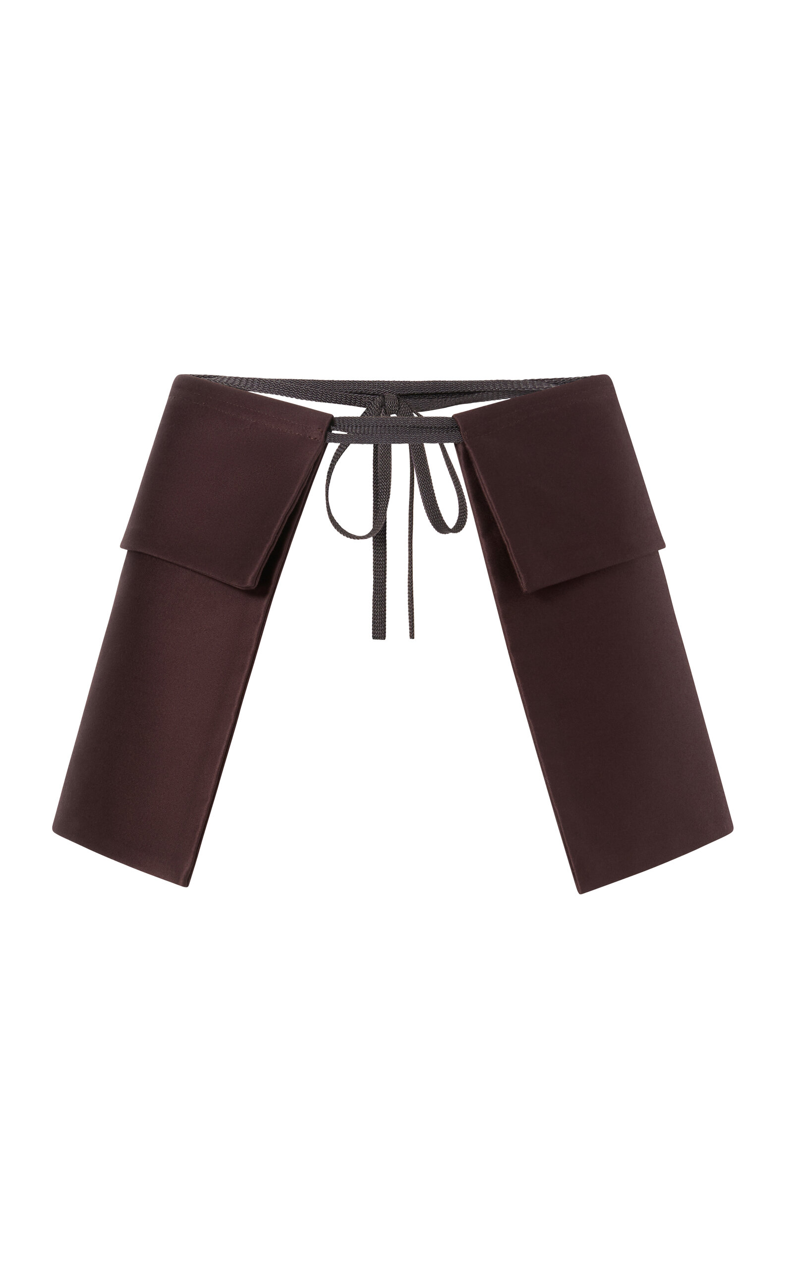 Attersee The Feedbag Pockets In Cotton Sateen In Brown