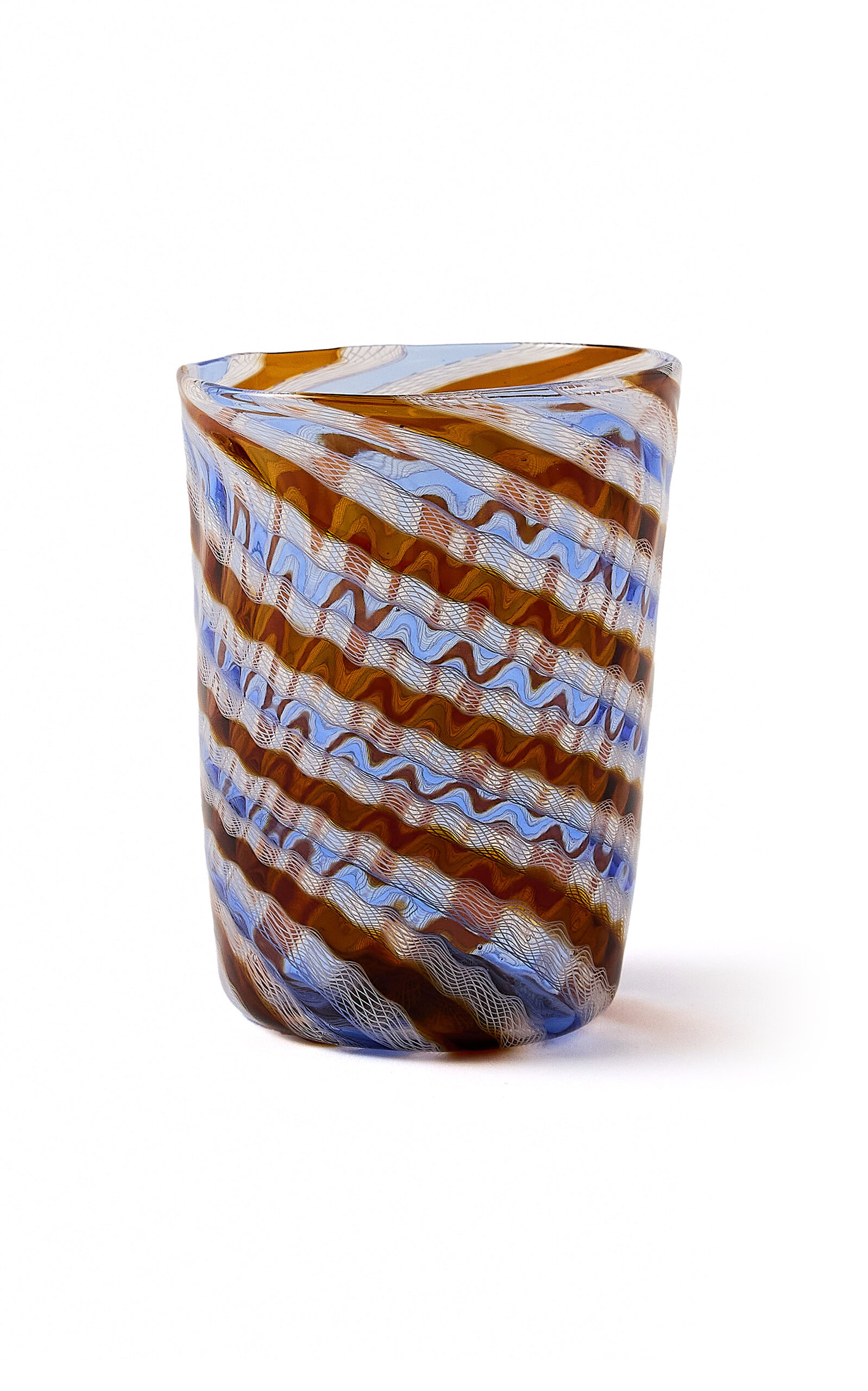 Ascher Le Tourbillon Handblown Murano Glass In Blue