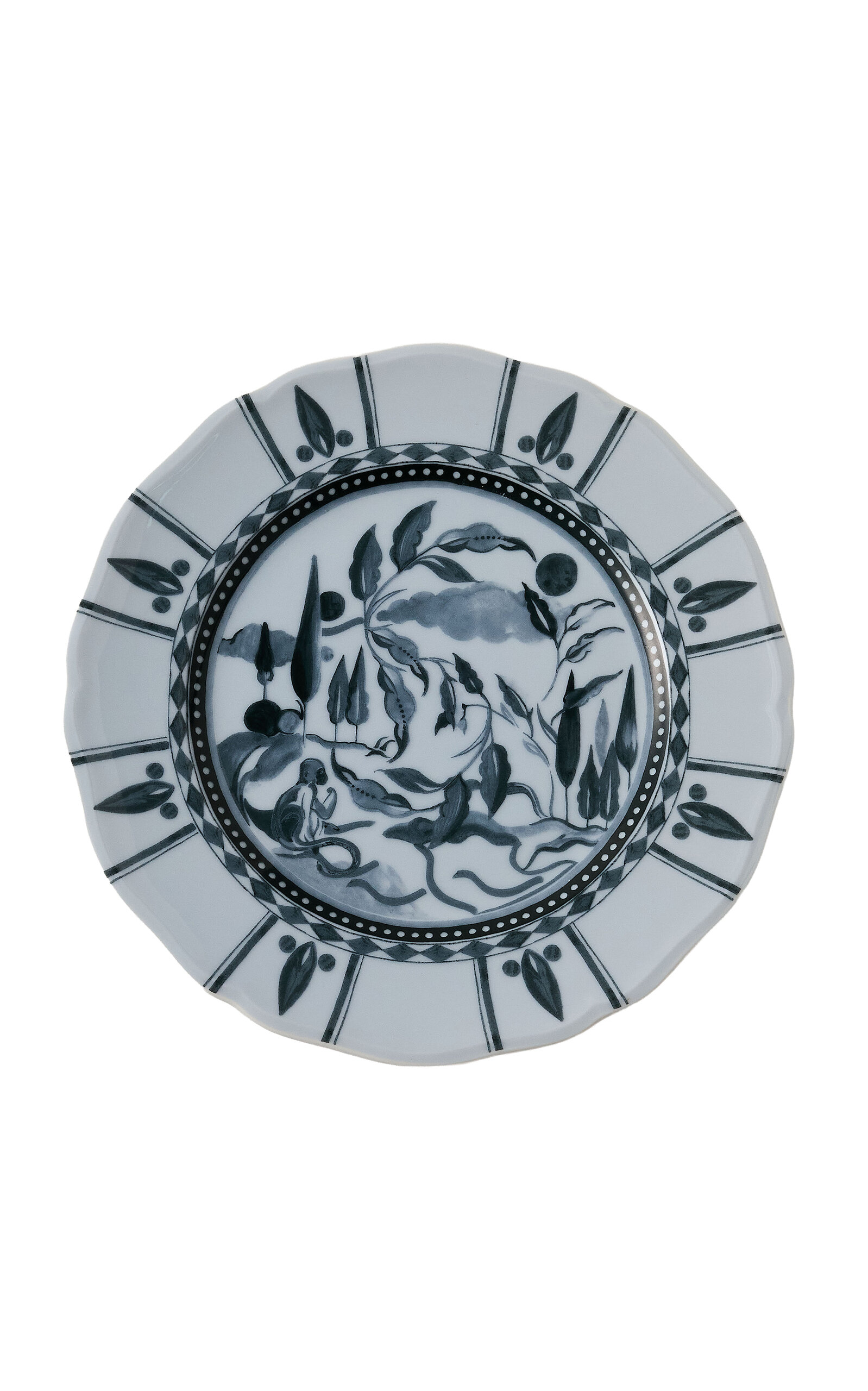 Ascher Reverie Des Pins Dessert Plate In Green