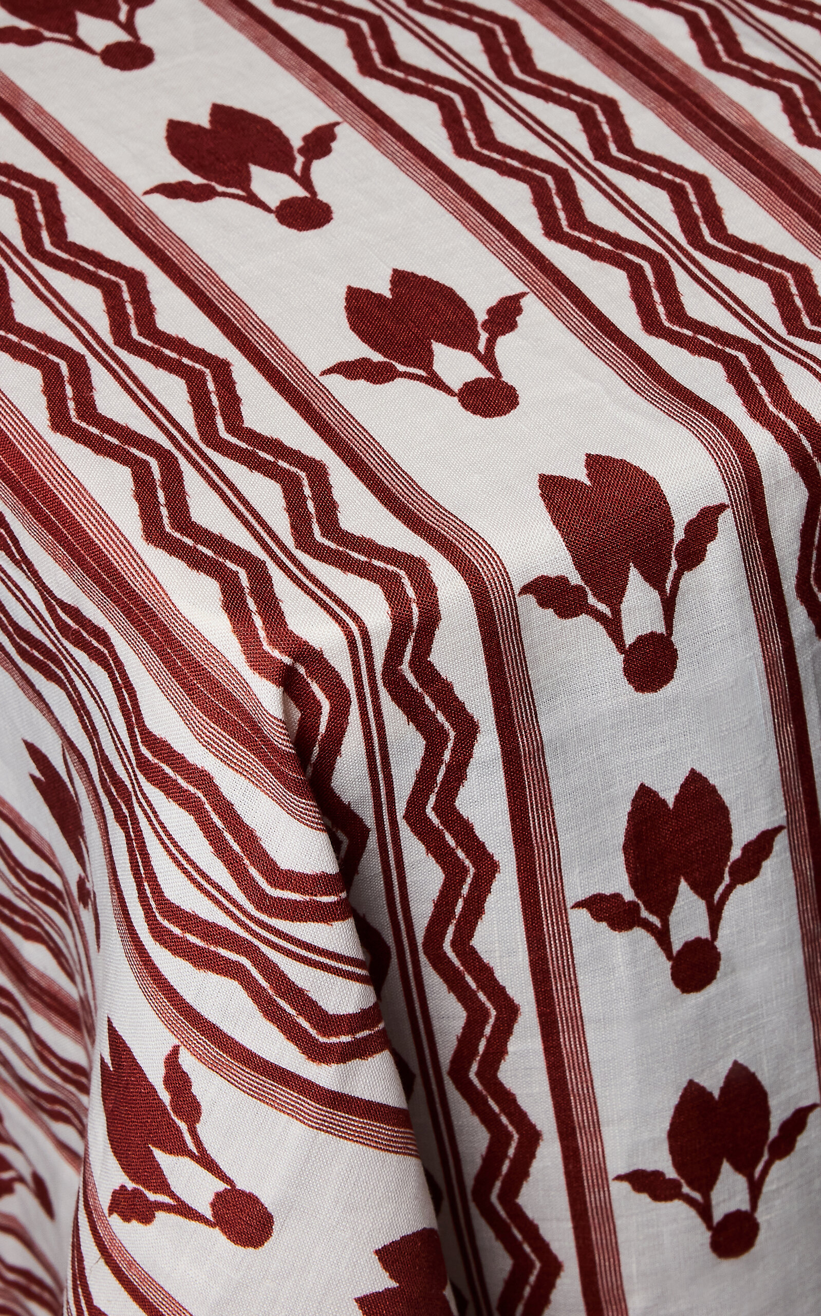 Ascher Les Allées De Pins Tablecloth In Red