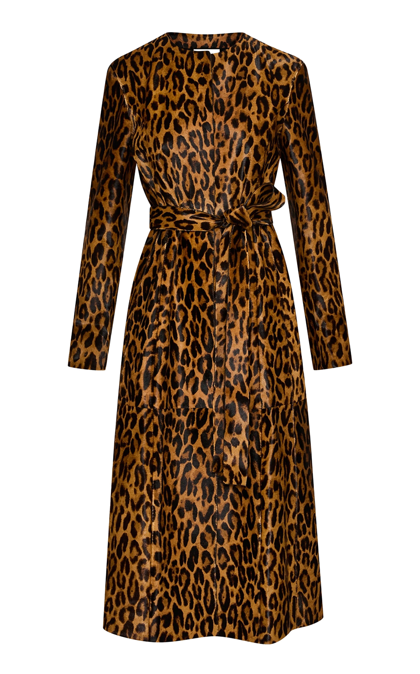 Aflalo Affine Ponyhair Coat In Animal Print