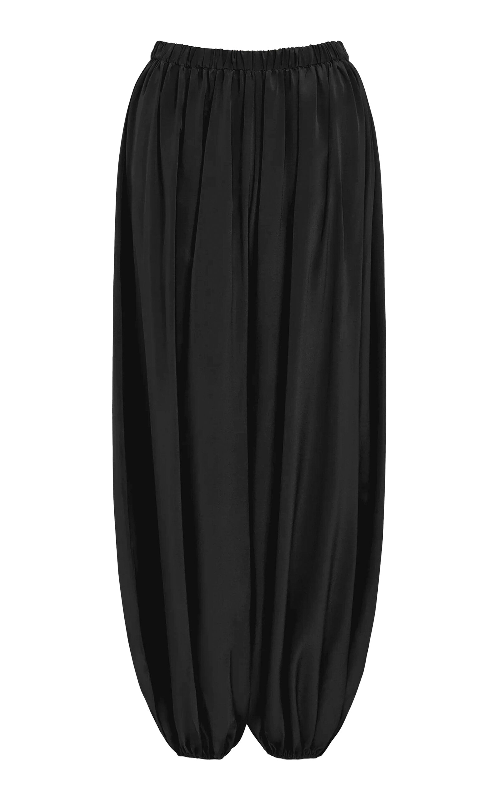 Aflalo Lolana Silk Pants In Black