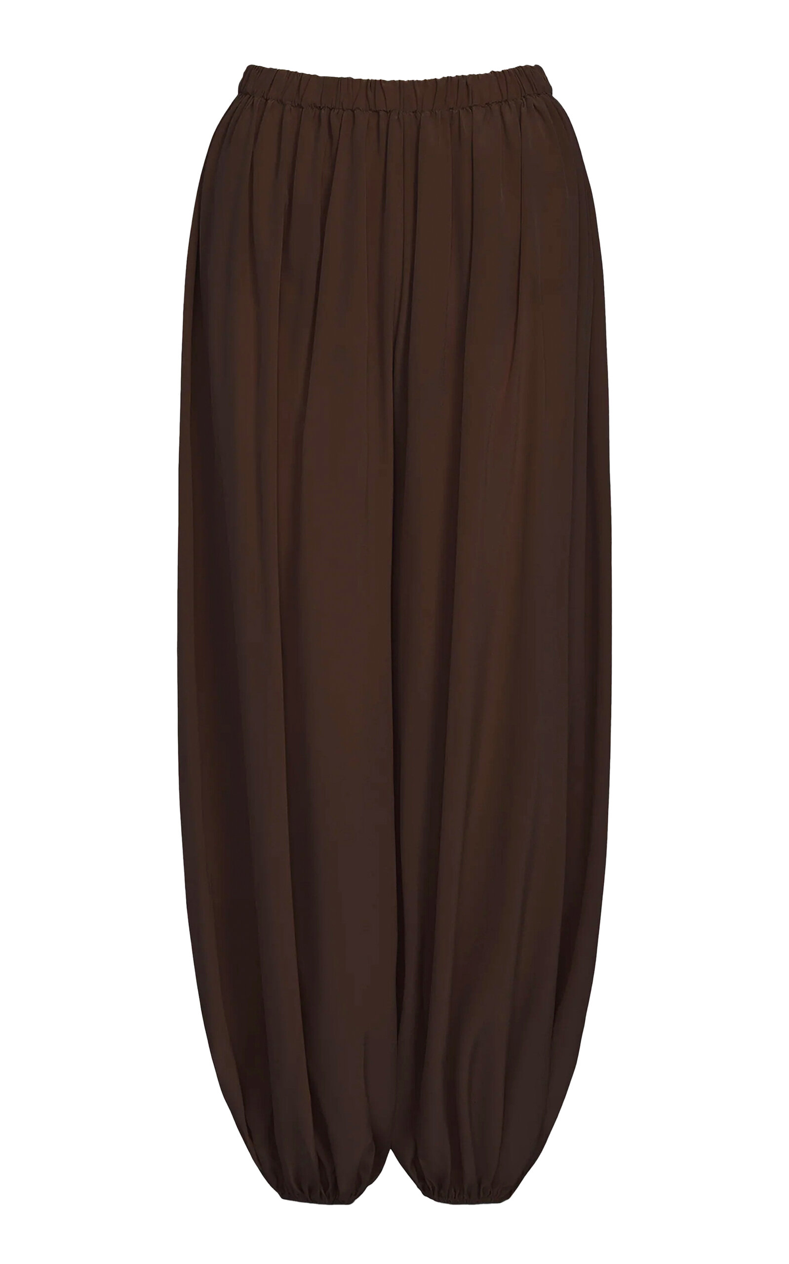 Aflalo Lolana Silk Pants In Brown