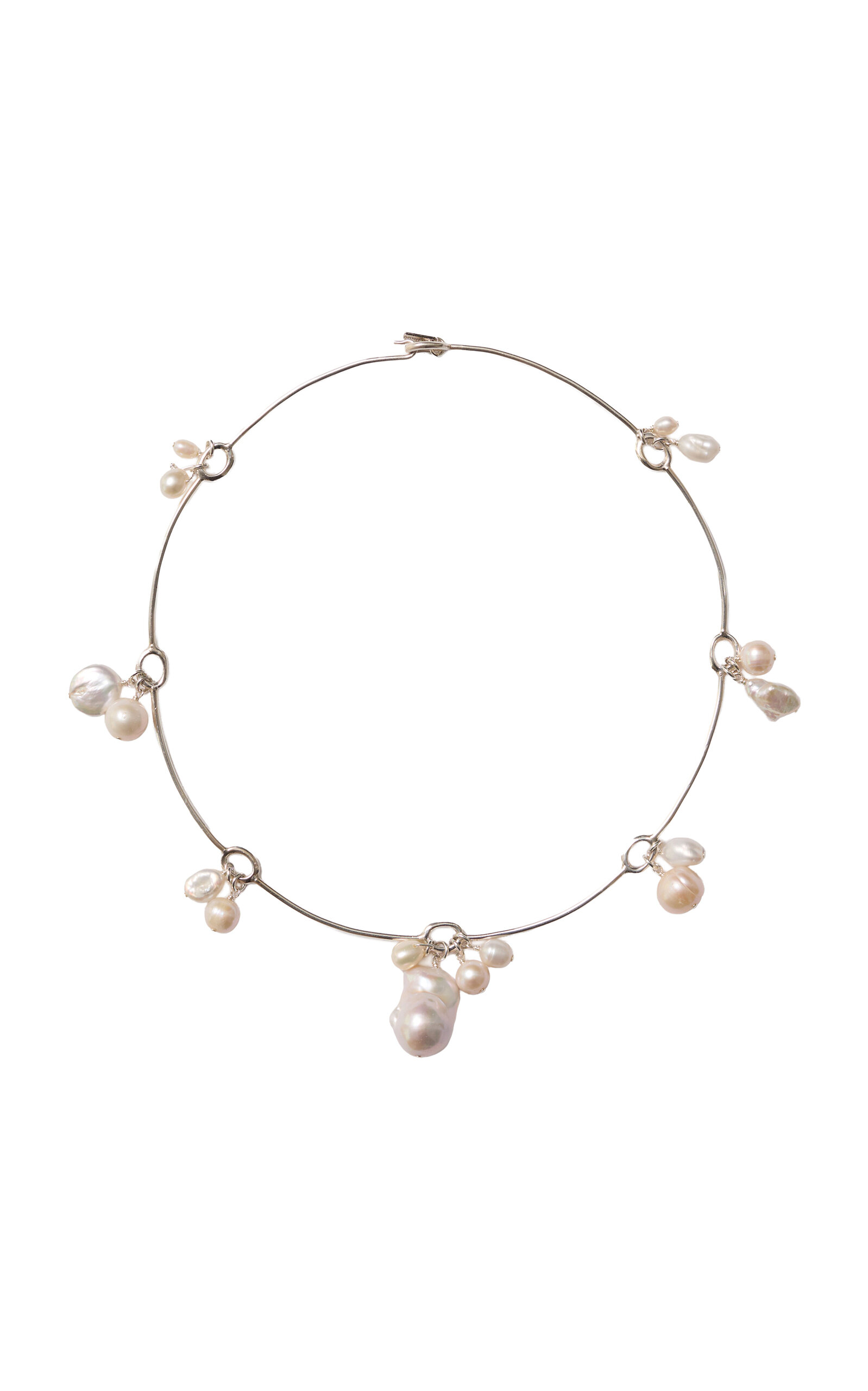 Chan Luu Silver-plated Pearl Necklace In White