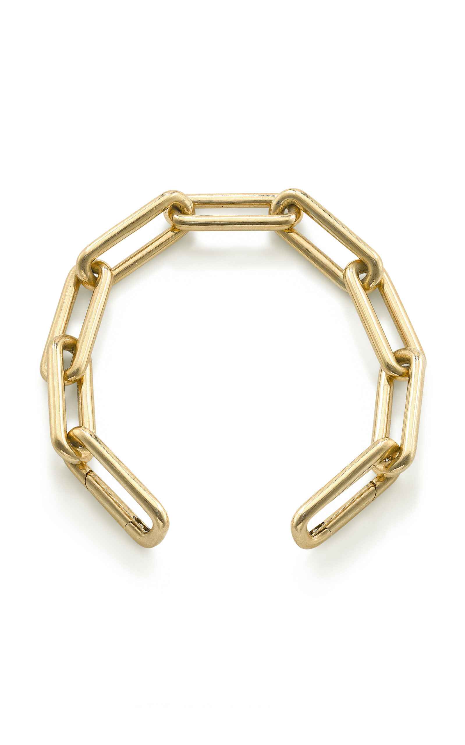 Robinson Pelham 14ct Yellow Gold 7.3in Identity Bracelet In Gold