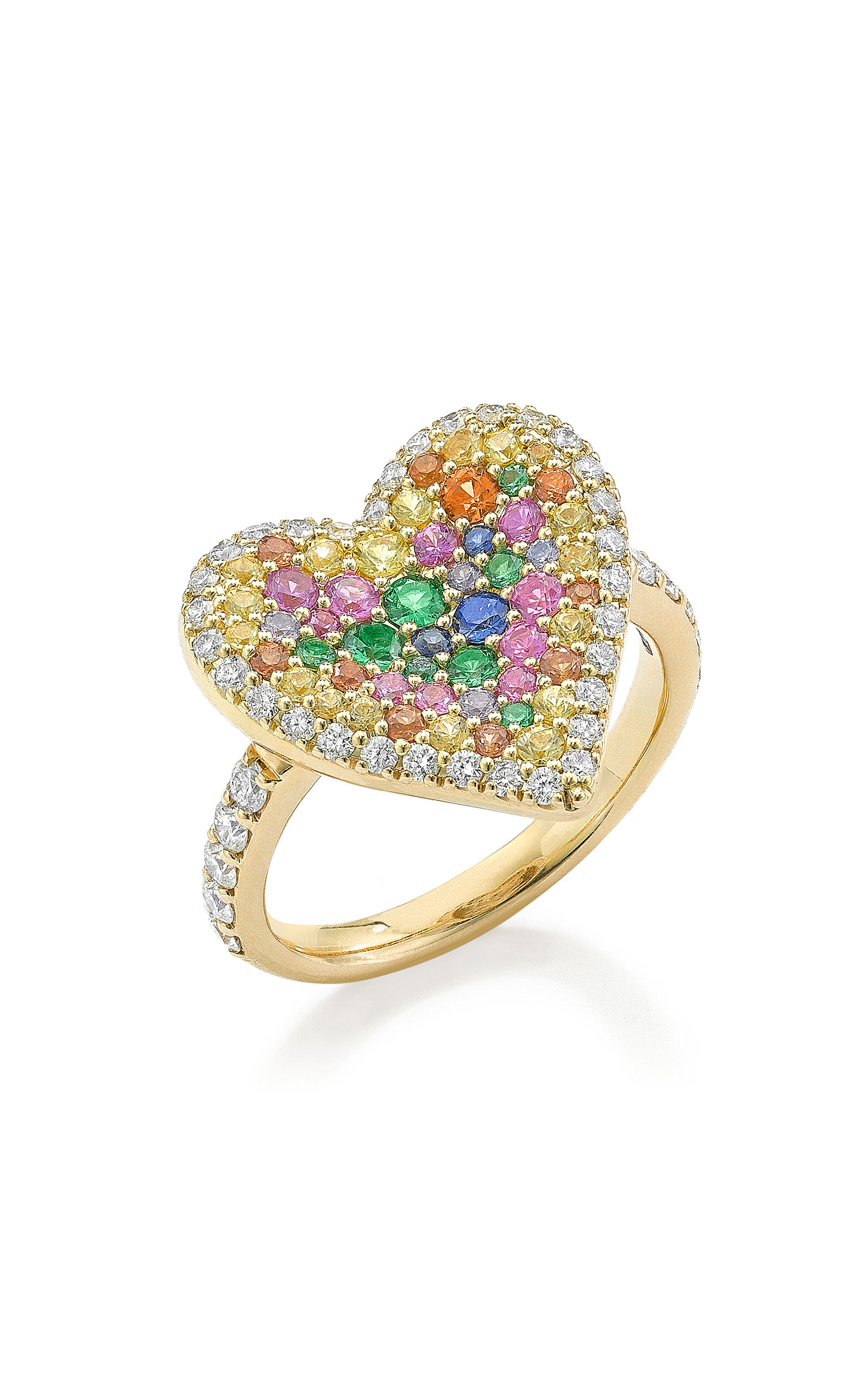 Robinson Pelham 14ct Yellow Gold Fortune Heart Ring In Gold