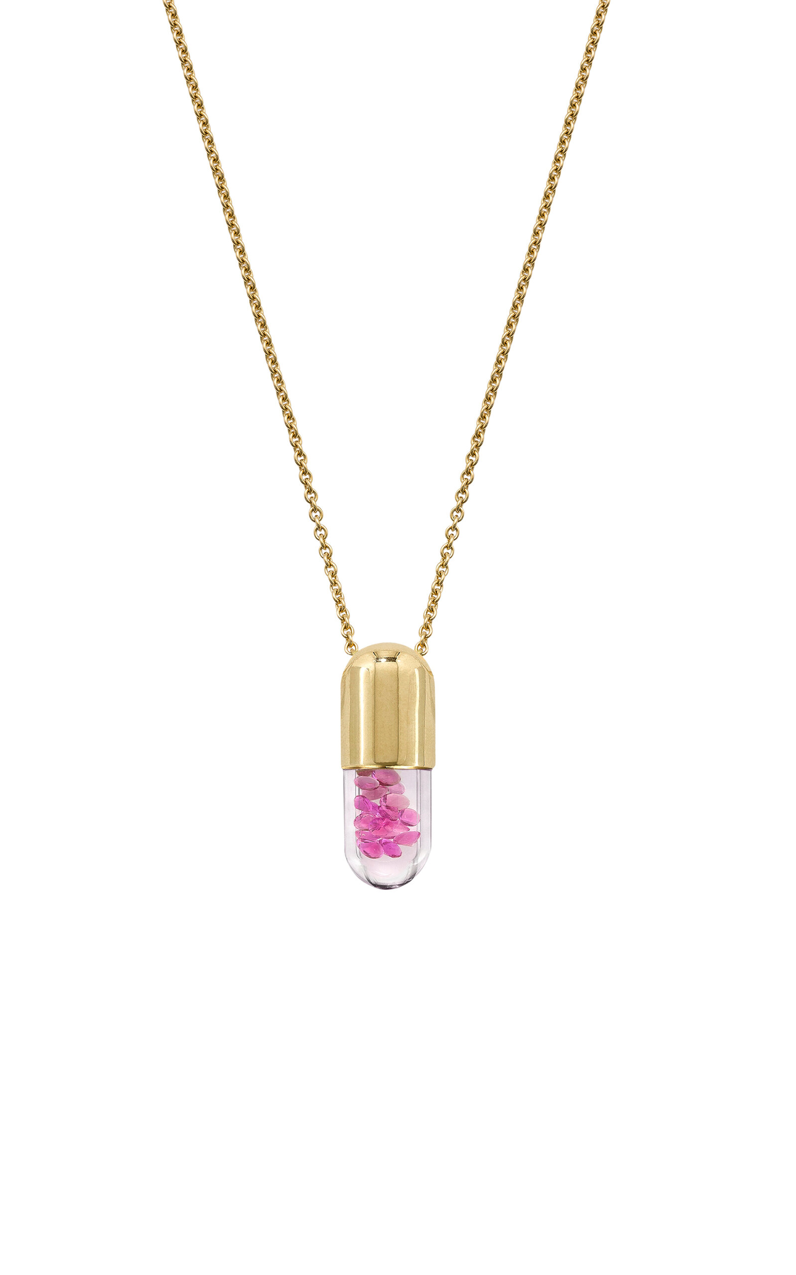 Robinson Pelham 9ct Yellow Gold Mini Elixt Pendant In Gold