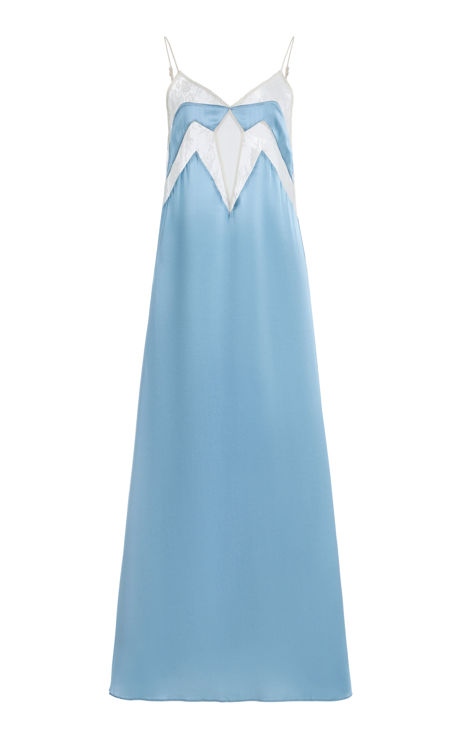 Sleeping with Jacques Francine Stretch-Silk Satin Midi Slip Dress