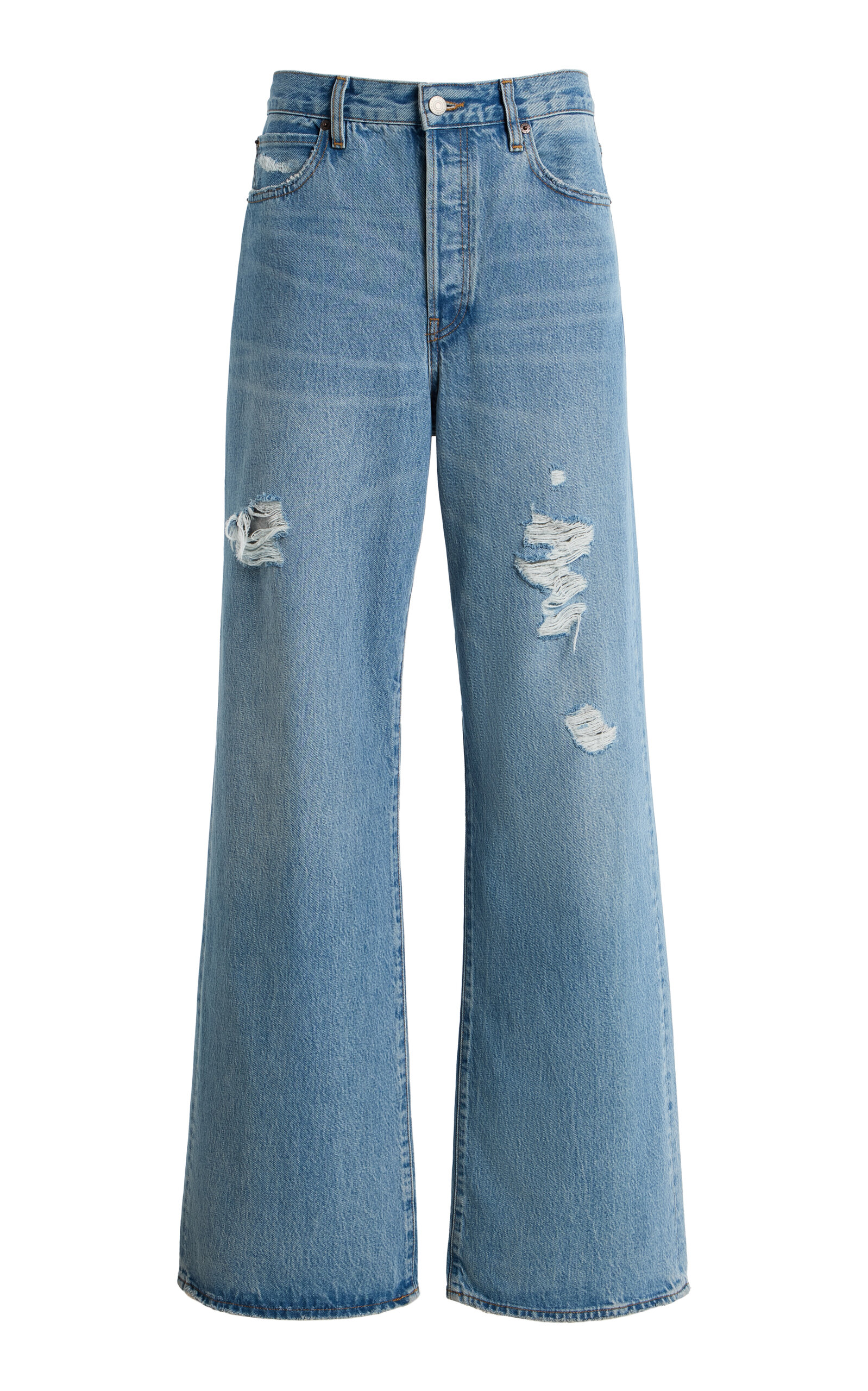 FRAME The Loose Rigid Mid-Rise Wide-Leg Jeans