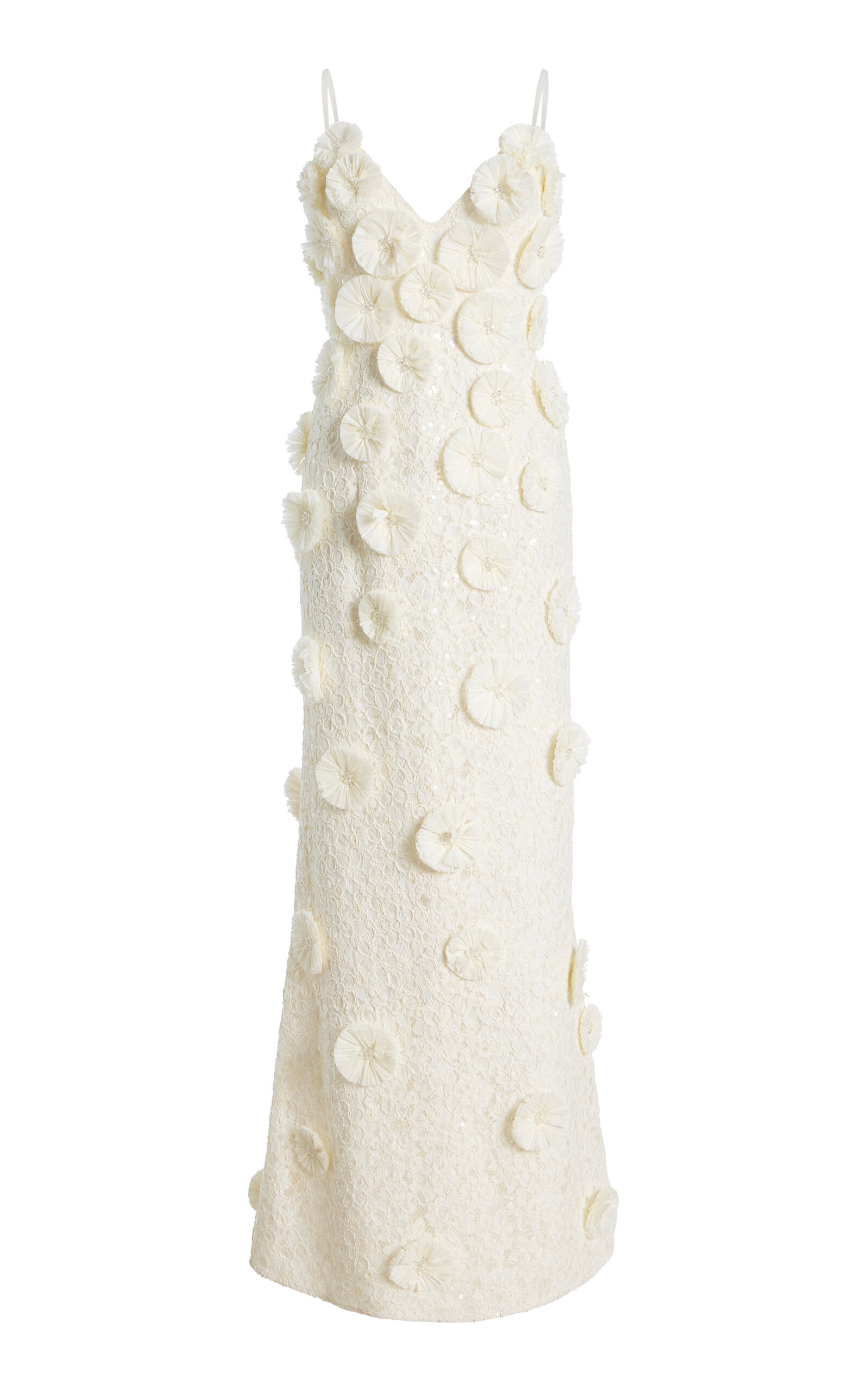 SIMKHAI Maven Floral Raffia Gown