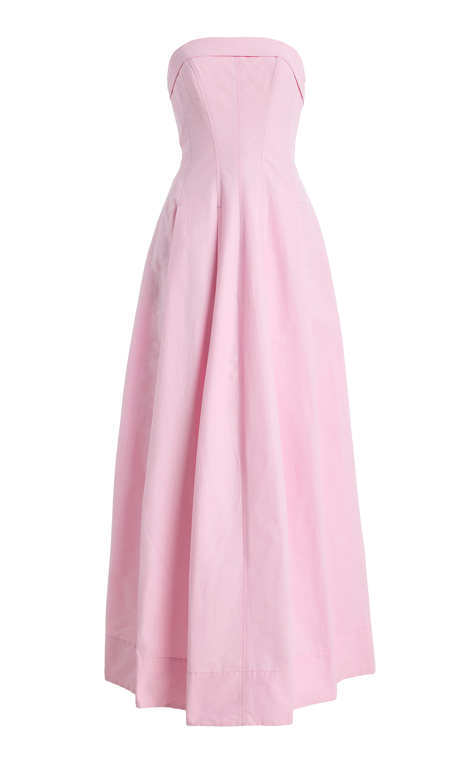 SIMKHAI Avril Cotton-Blend Bustier Maxi Dress - Moda Operandi
