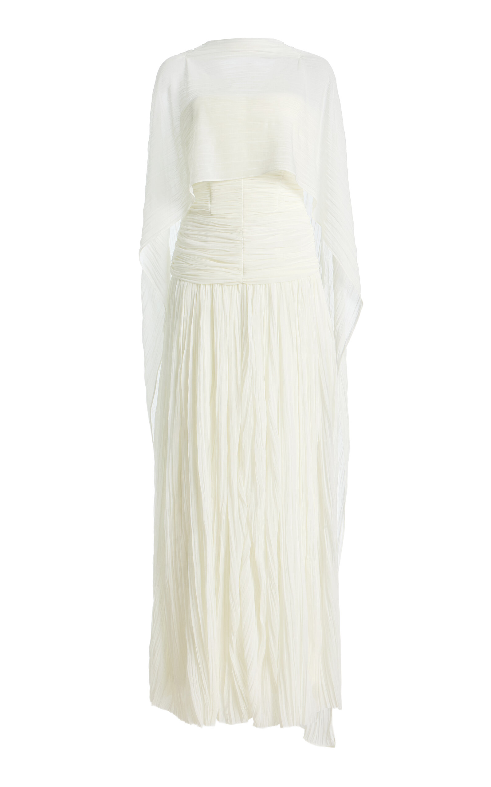SIMKHAI Danielle Crinkled Jersey Cape Gown | Thumbnail 7 SIMKHAI Danielle Crinkled Jersey Cape Gown | Thumbnail 7