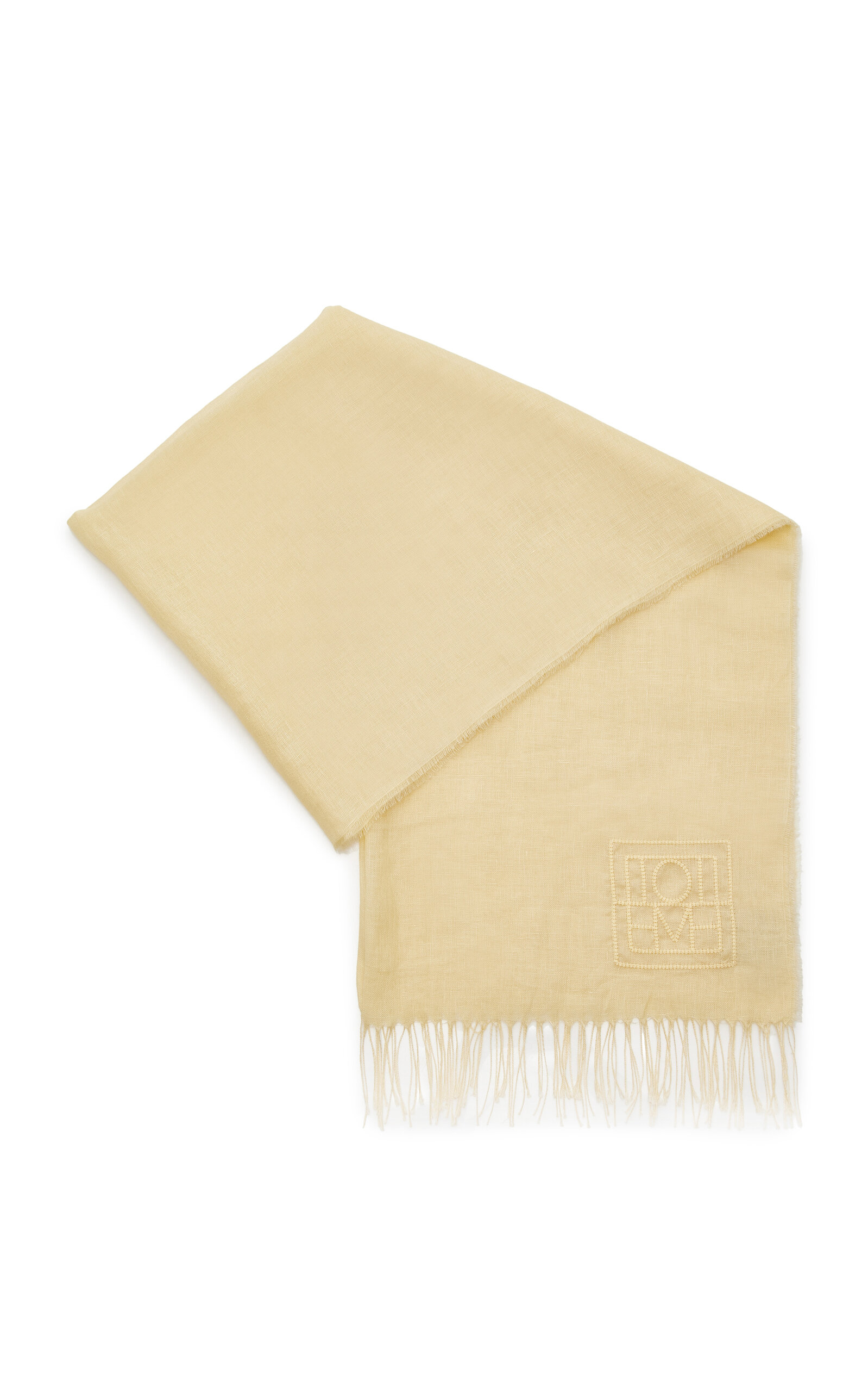 Totême Toteme Linen Scarf In Neutral