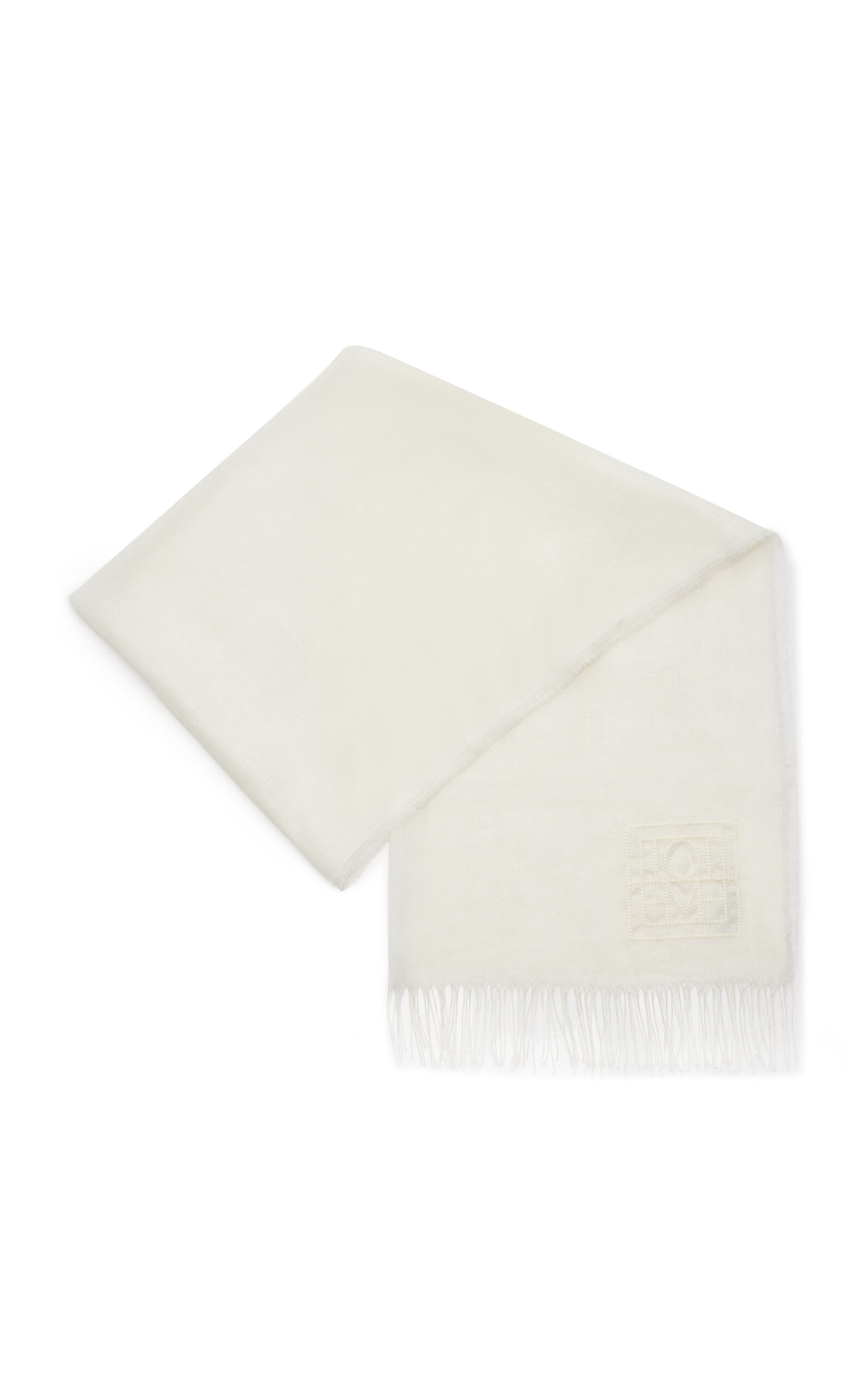 Totême Toteme Linen Scarf In White