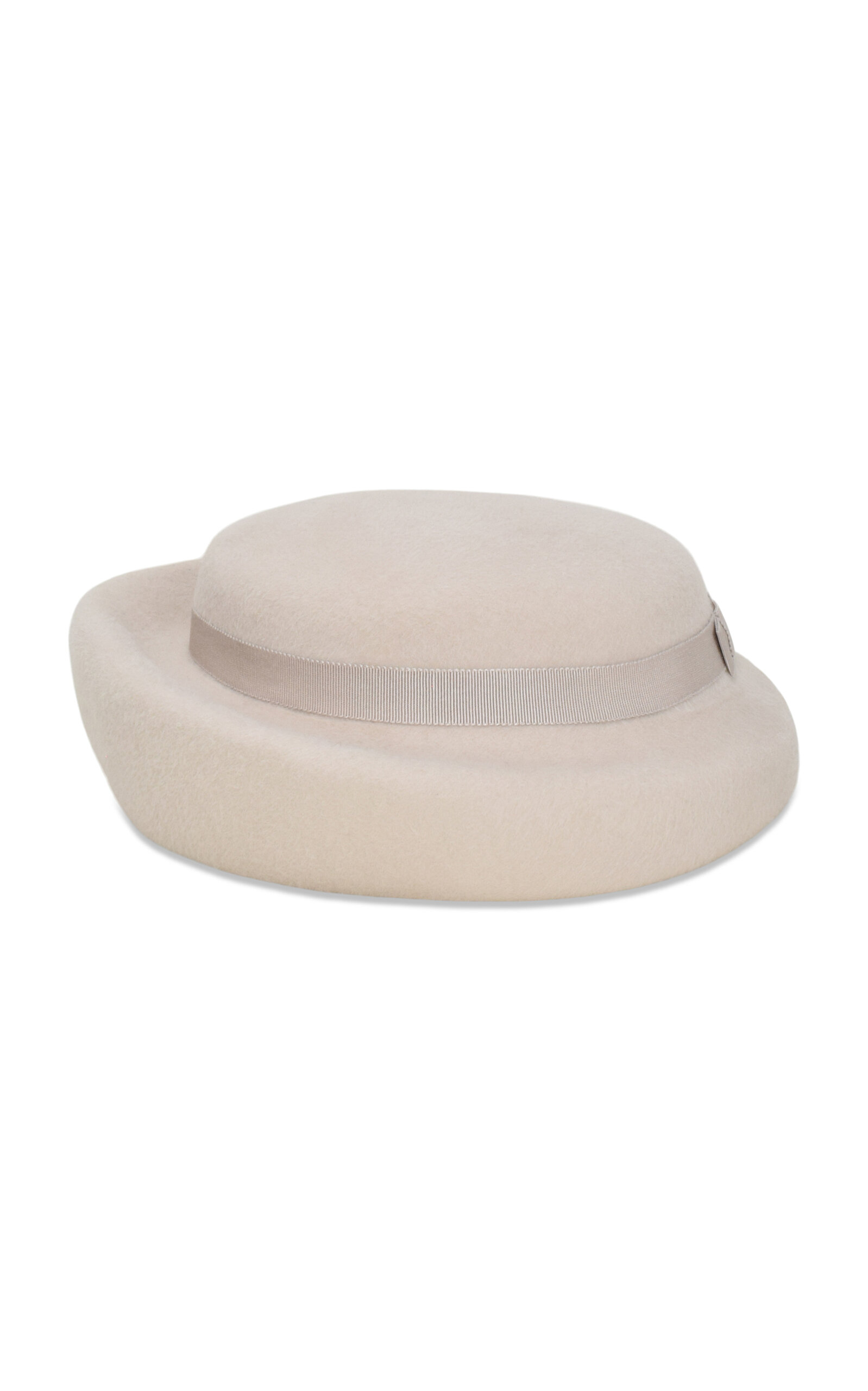 Gigi Burris Laura Wide Cuffed Halo Cap In White