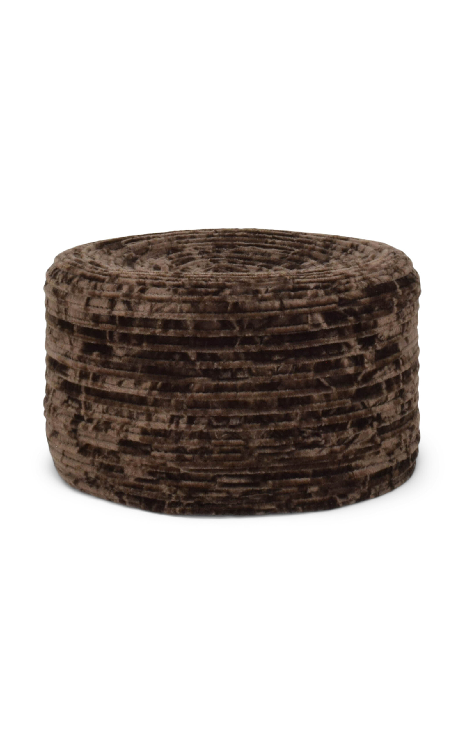 Gigi Burris Lauren Velvet Pillbox In Brown