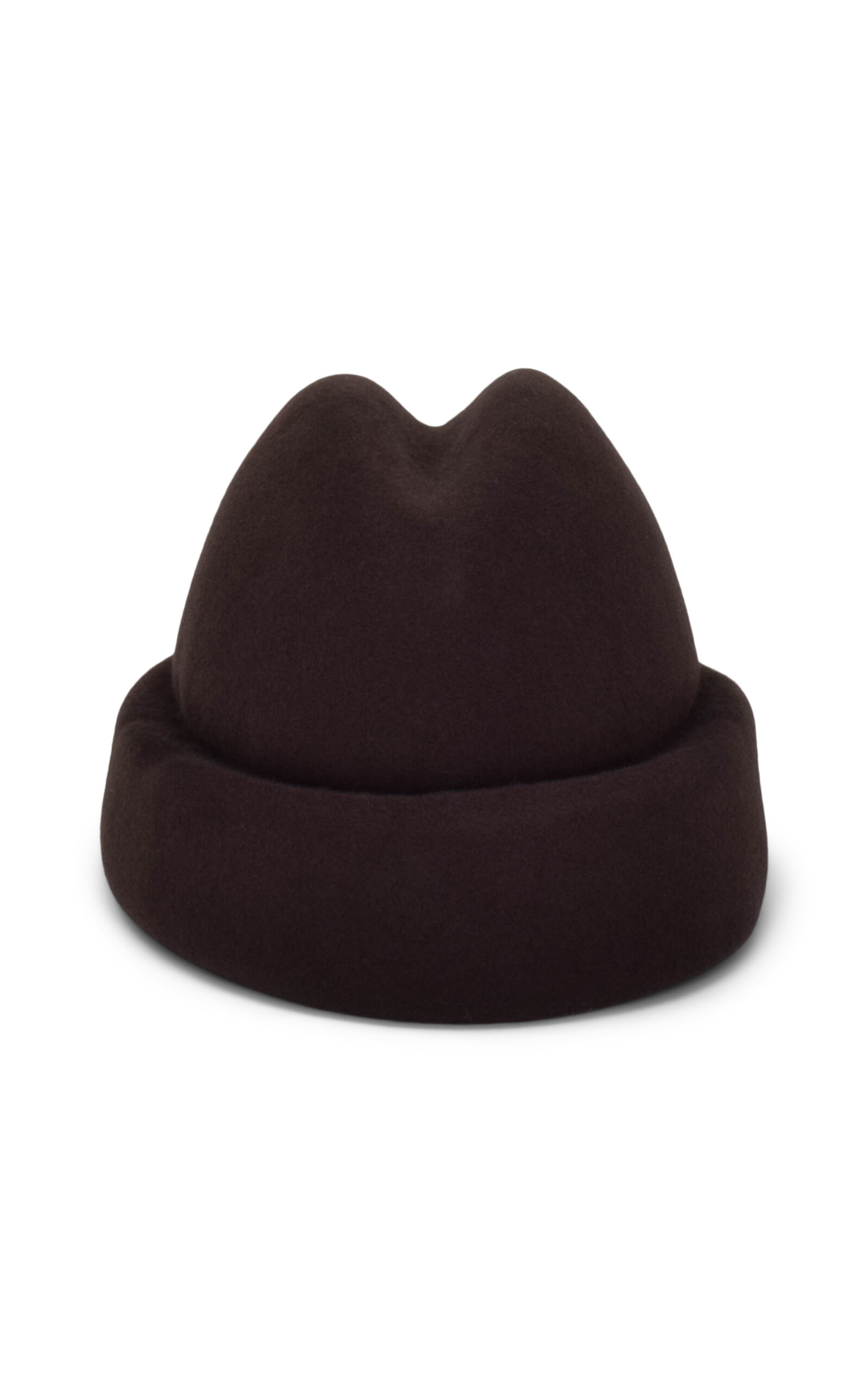 Gigi Burris Sharina Structured Cuffed Cap In Brown