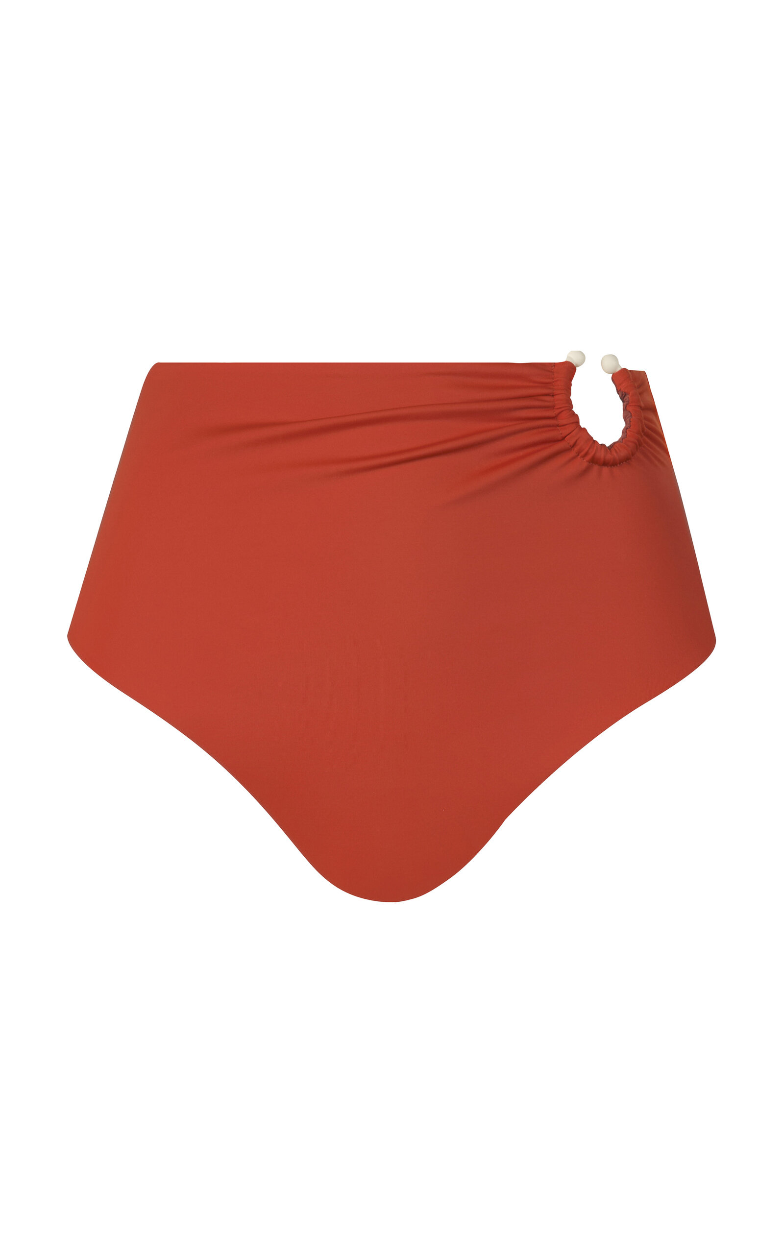 Johanna Ortiz Taita High-rise Bikini Bottom In Orange