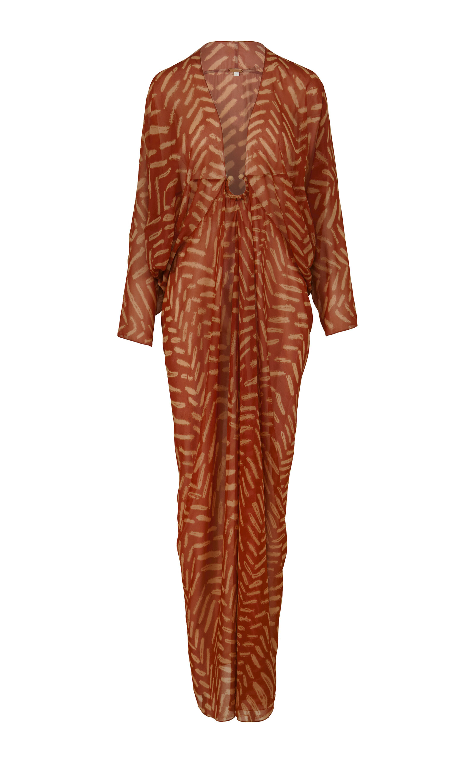 Johanna Ortiz Sensory Tapestry Printed Maxi Dress In Red