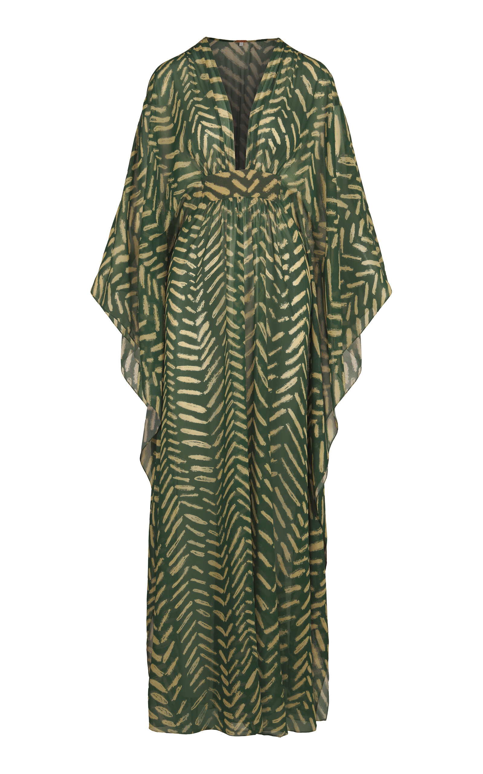 Johanna Ortiz Secret Garden Printed Maxi Dress In Green