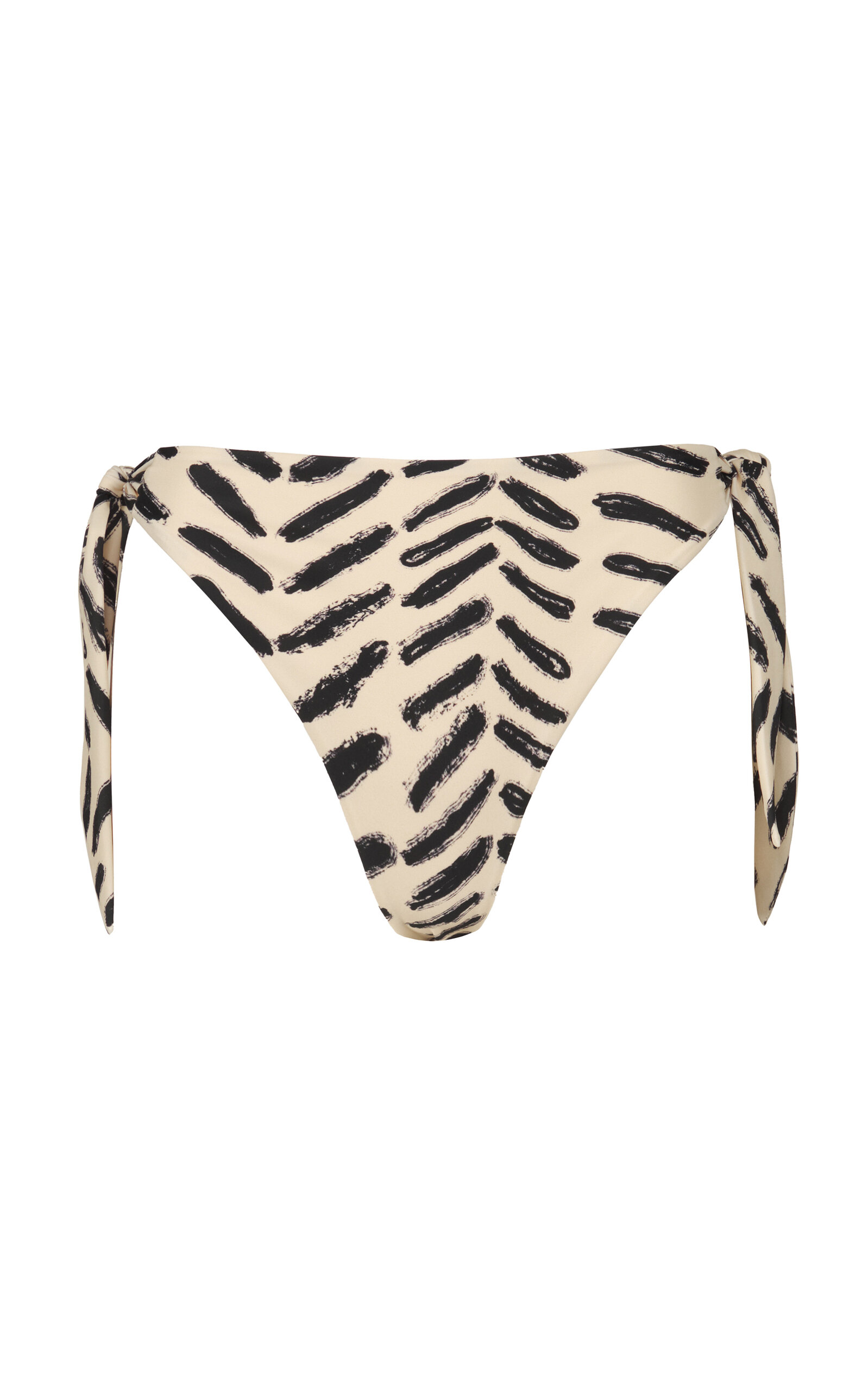 Johanna Ortiz Vintage Existentialism Printed Bikini Bottom In White