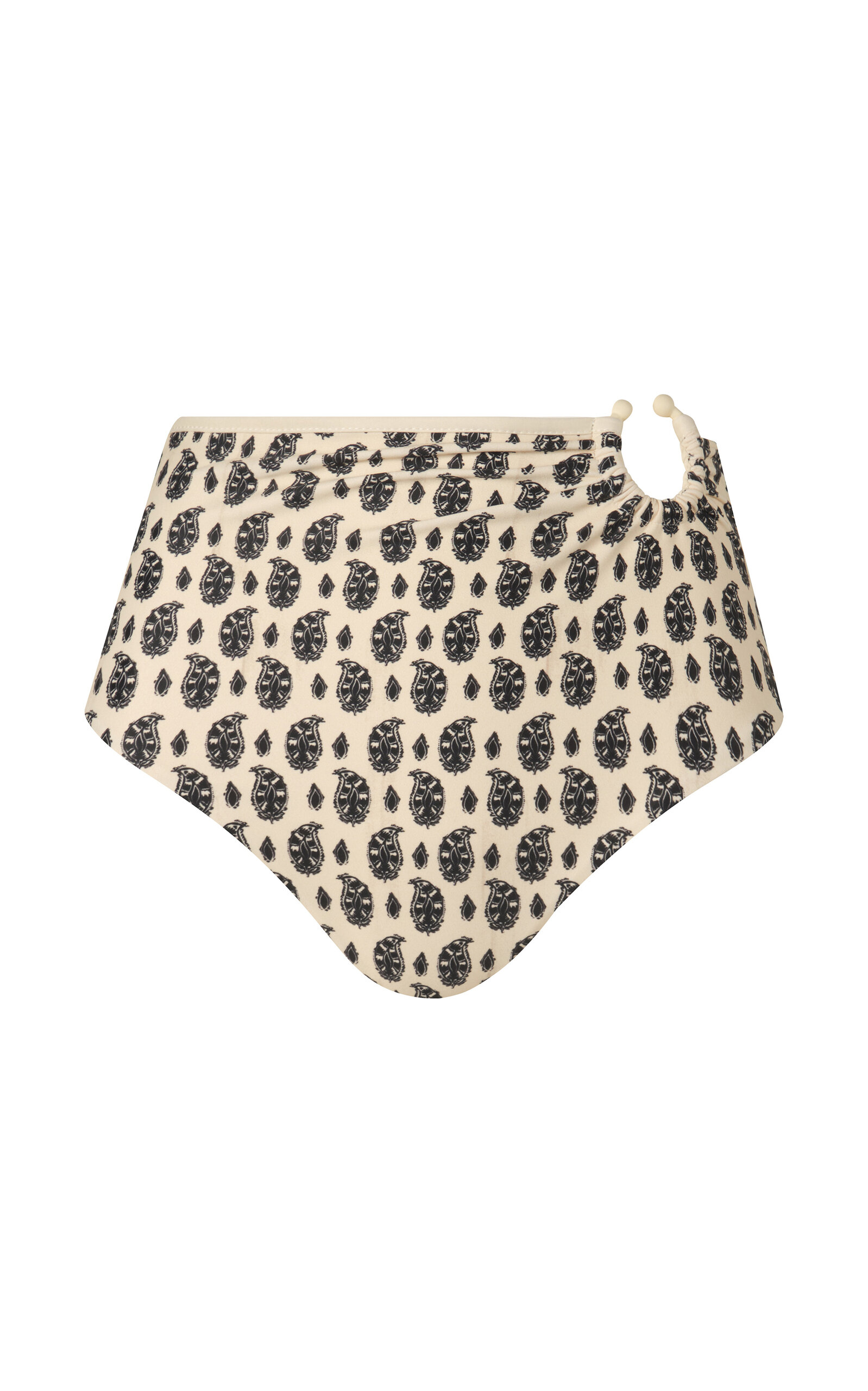 Johanna Ortiz Taita Paisley Bikini Bottom In White