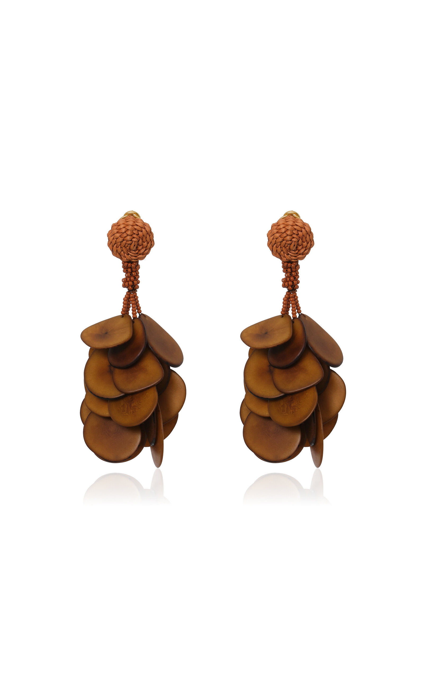 Johanna Ortiz Song Of The Plains Earrings In Red