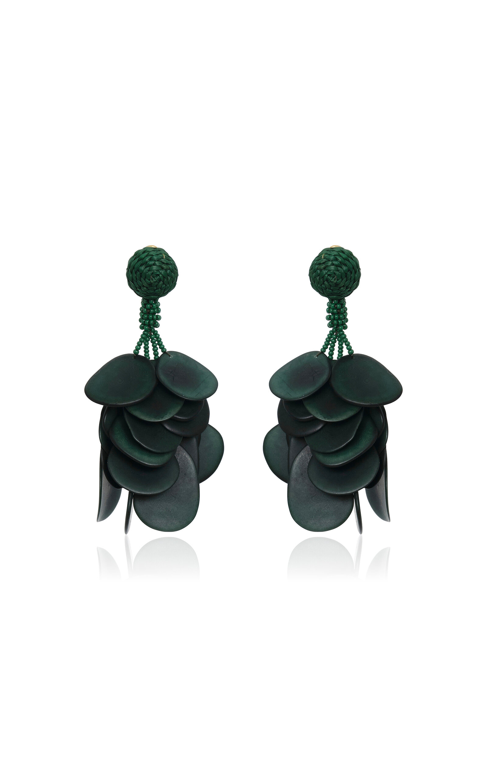 Johanna Ortiz Song Of The Plains Earrings In Green