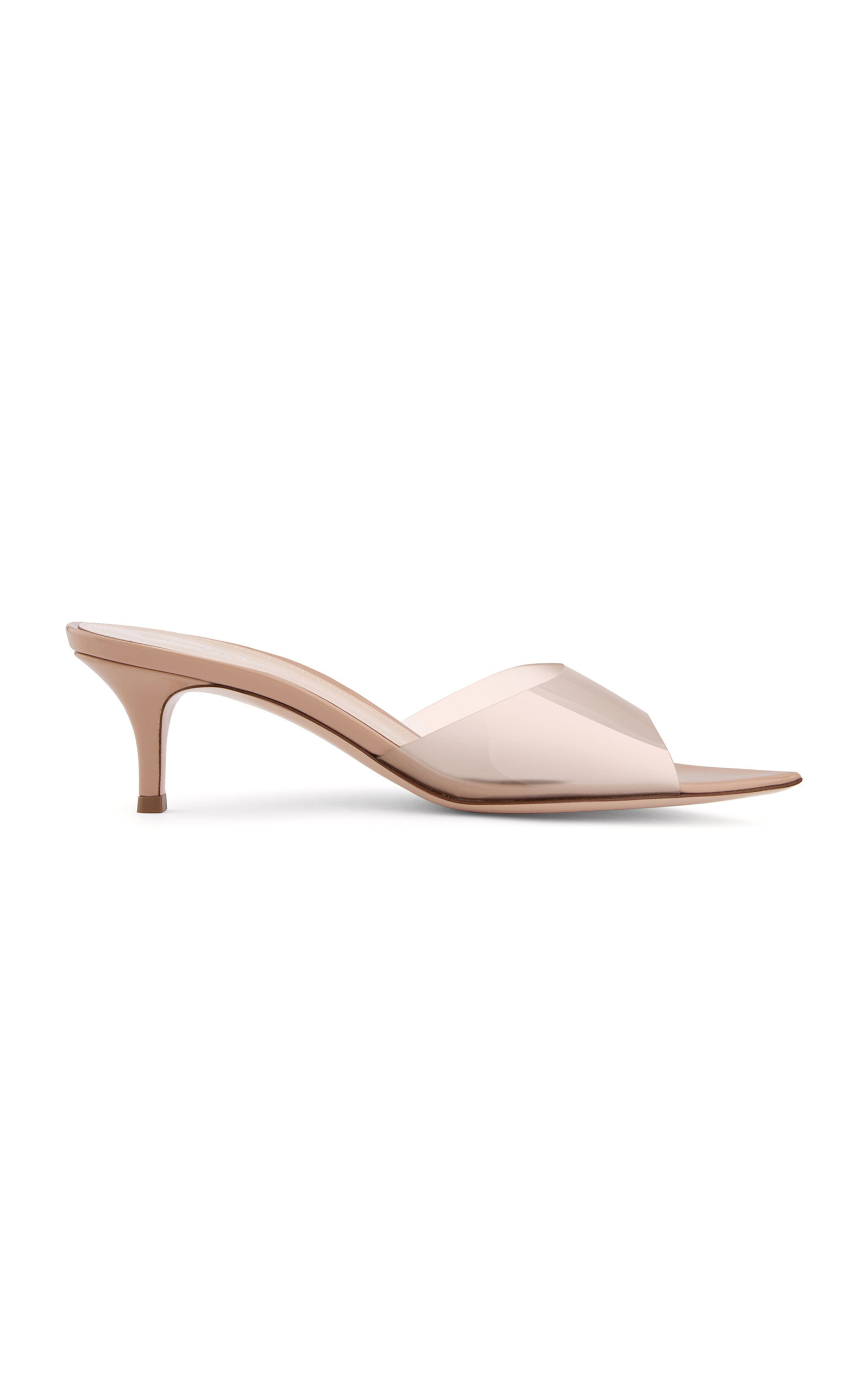 Gianvito Rossi Elle Plexi Mules - Moda Operandi