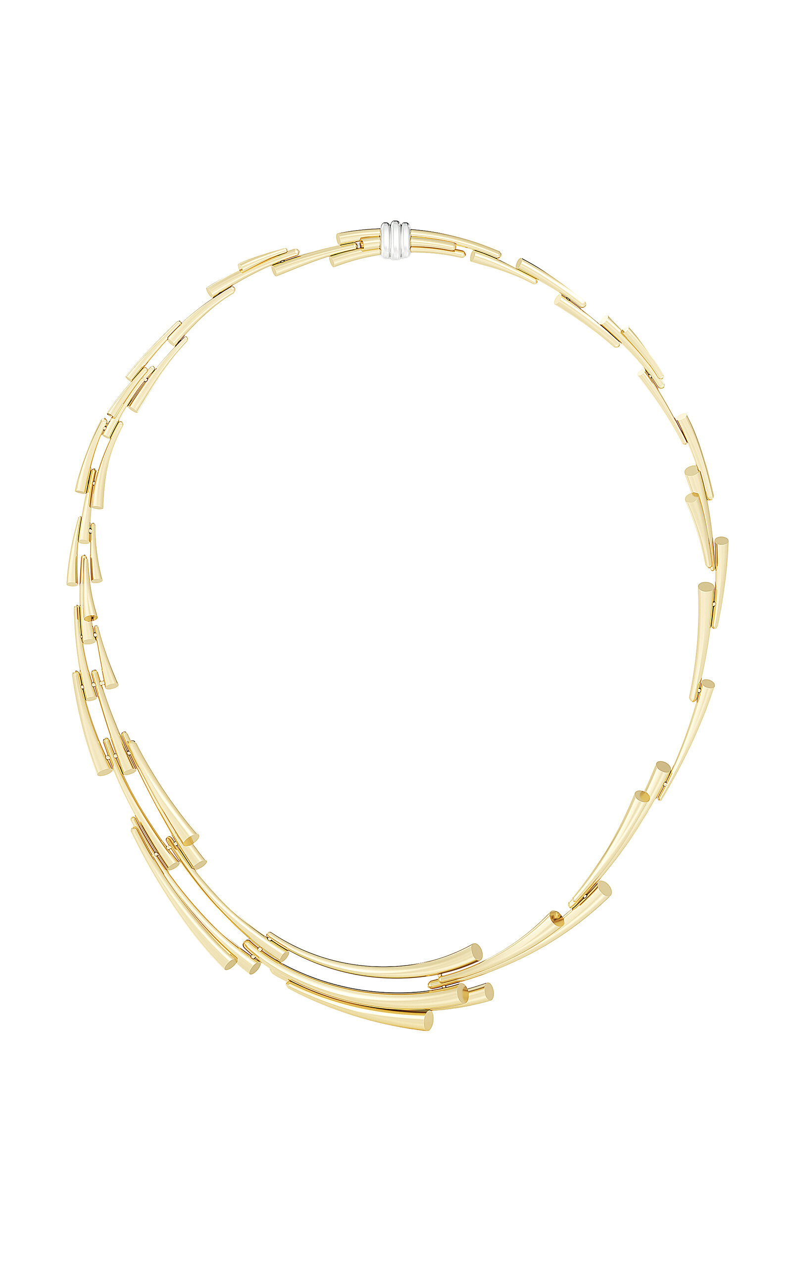 Tabayer 18k Yellow And White Gold Zorae Statement Necklace In Gold