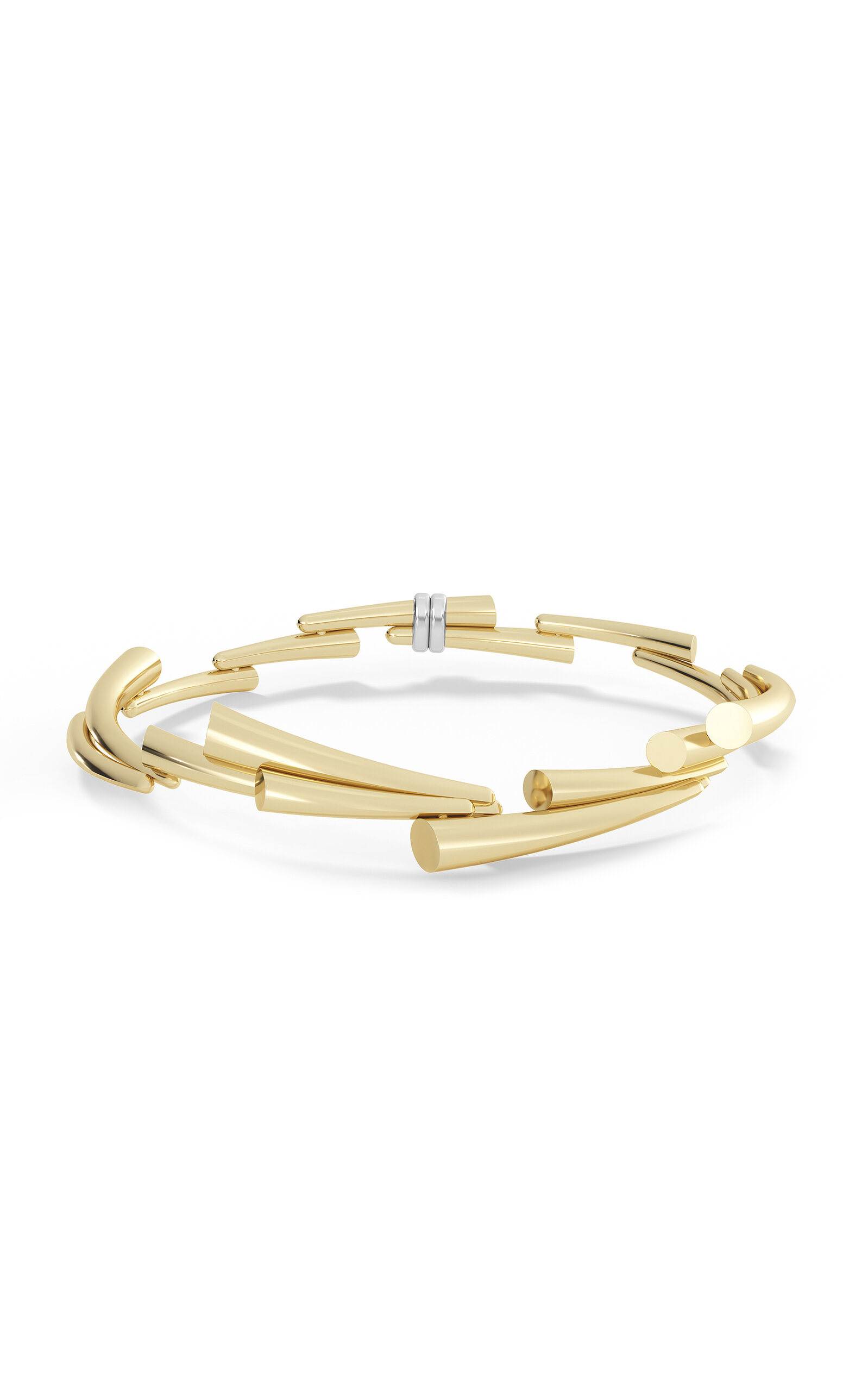 Tabayer 18k Yellow And White Gold Zorae Statement Bracelet