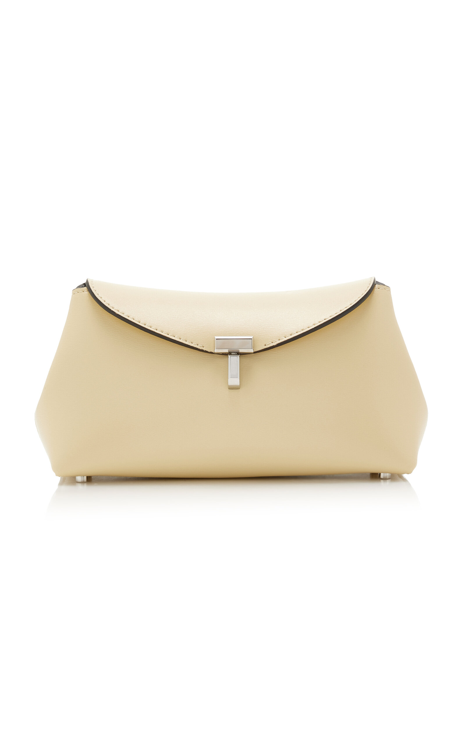Toteme Mini T-Lock Leather Clutch - Moda Operandi