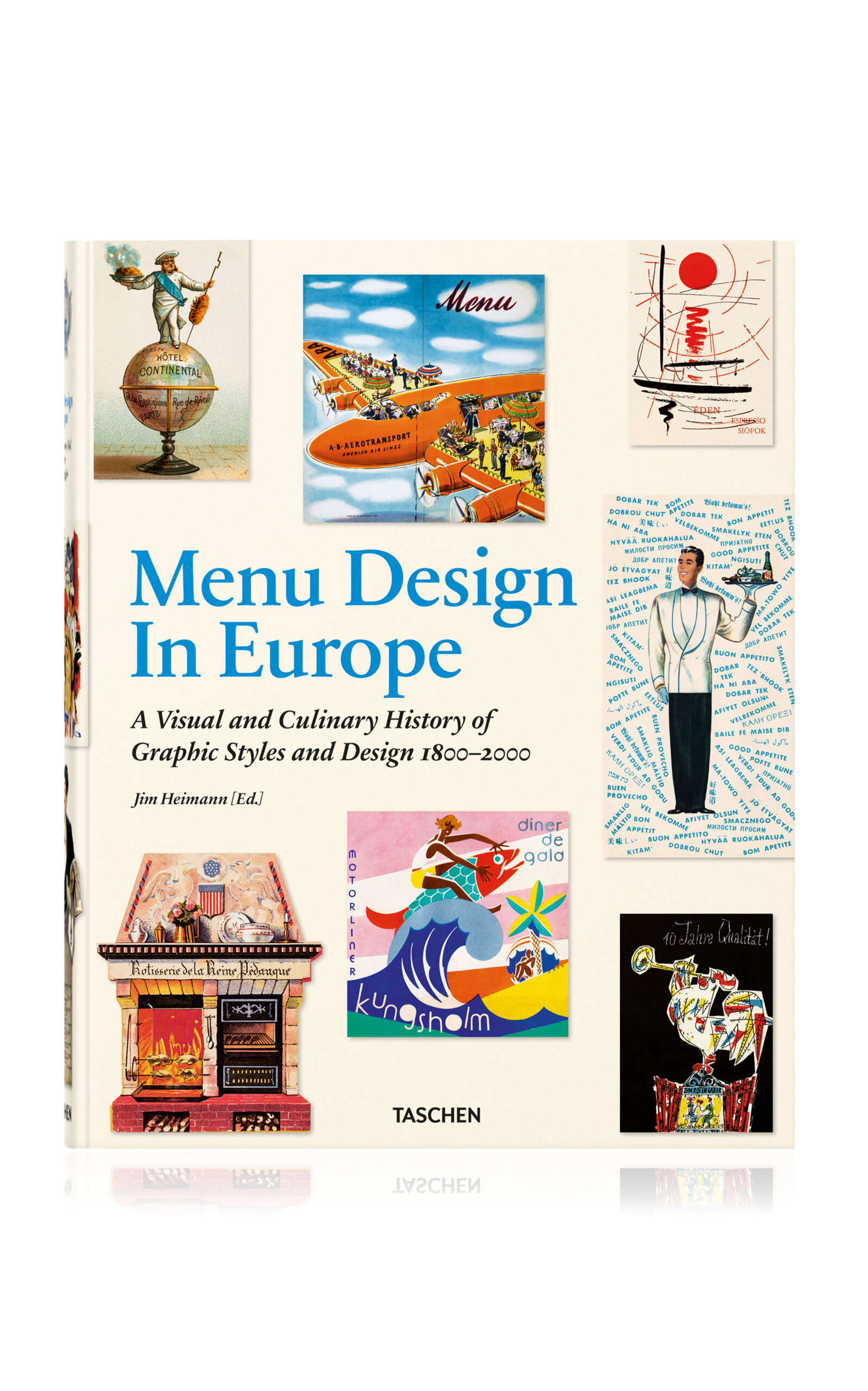 Taschen Menu Design In Europe In White