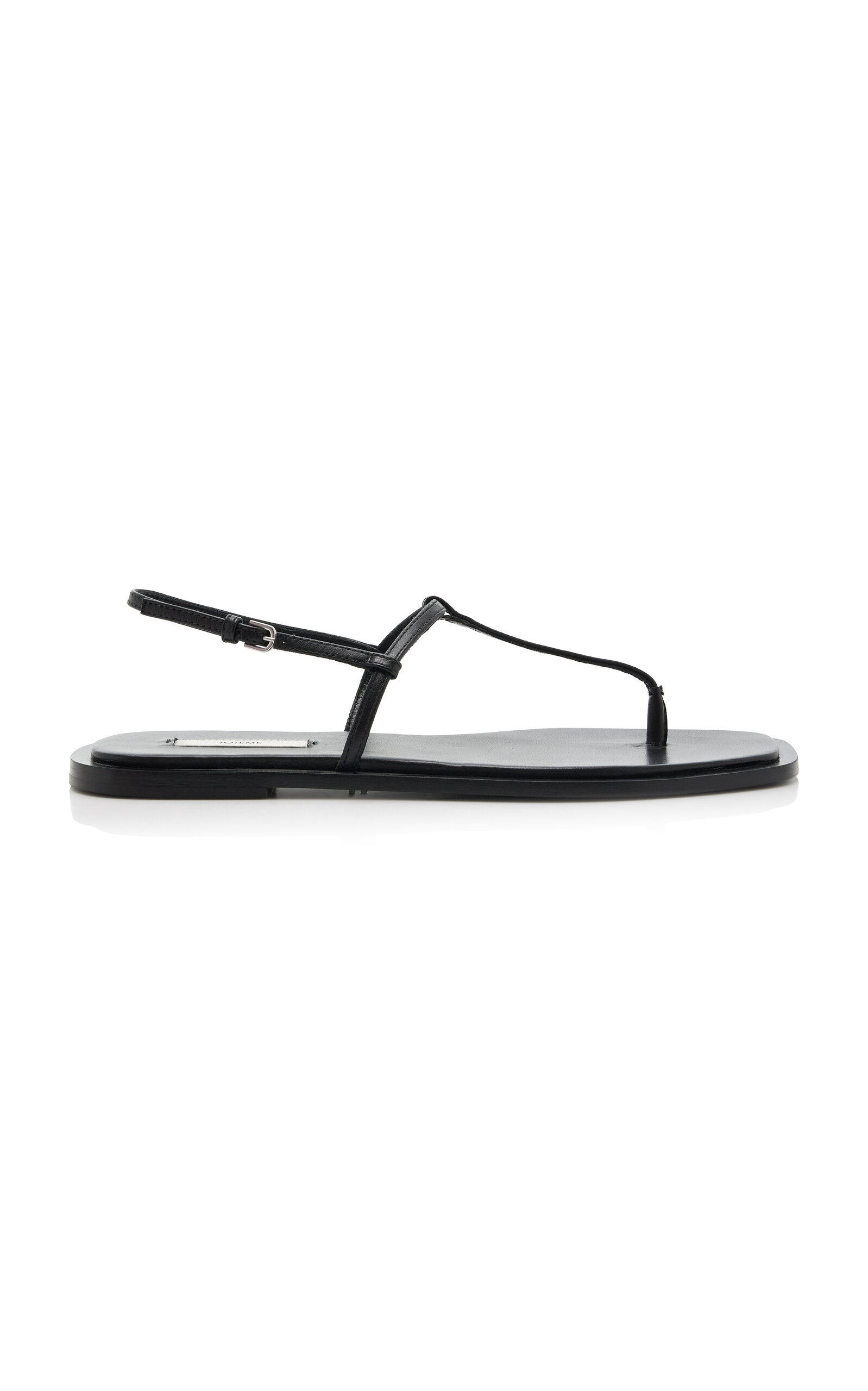 Toteme T-Strap Leather Sandals
