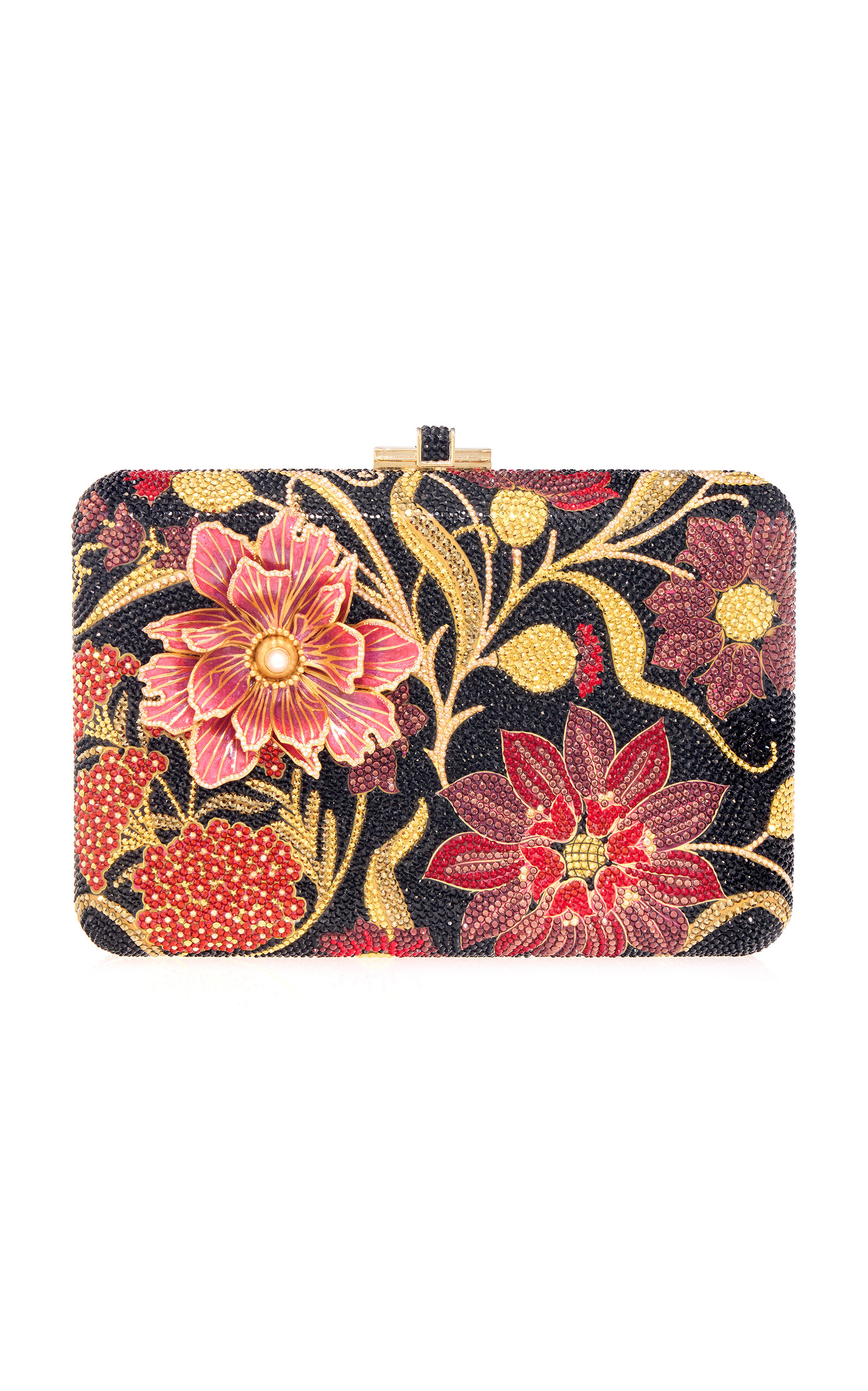 Judith Leiber Couture Dancing Floral Slim Slide Bag