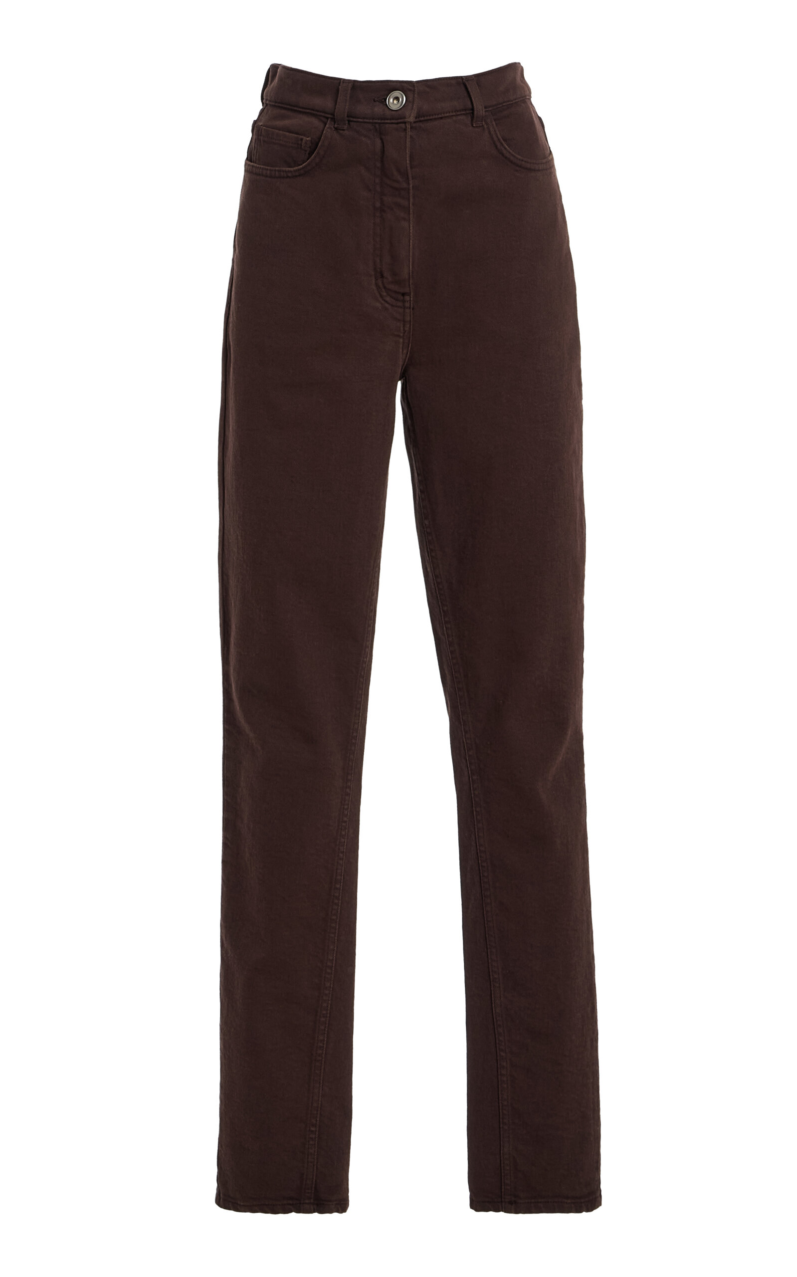 Slim-Leg Denim Pants