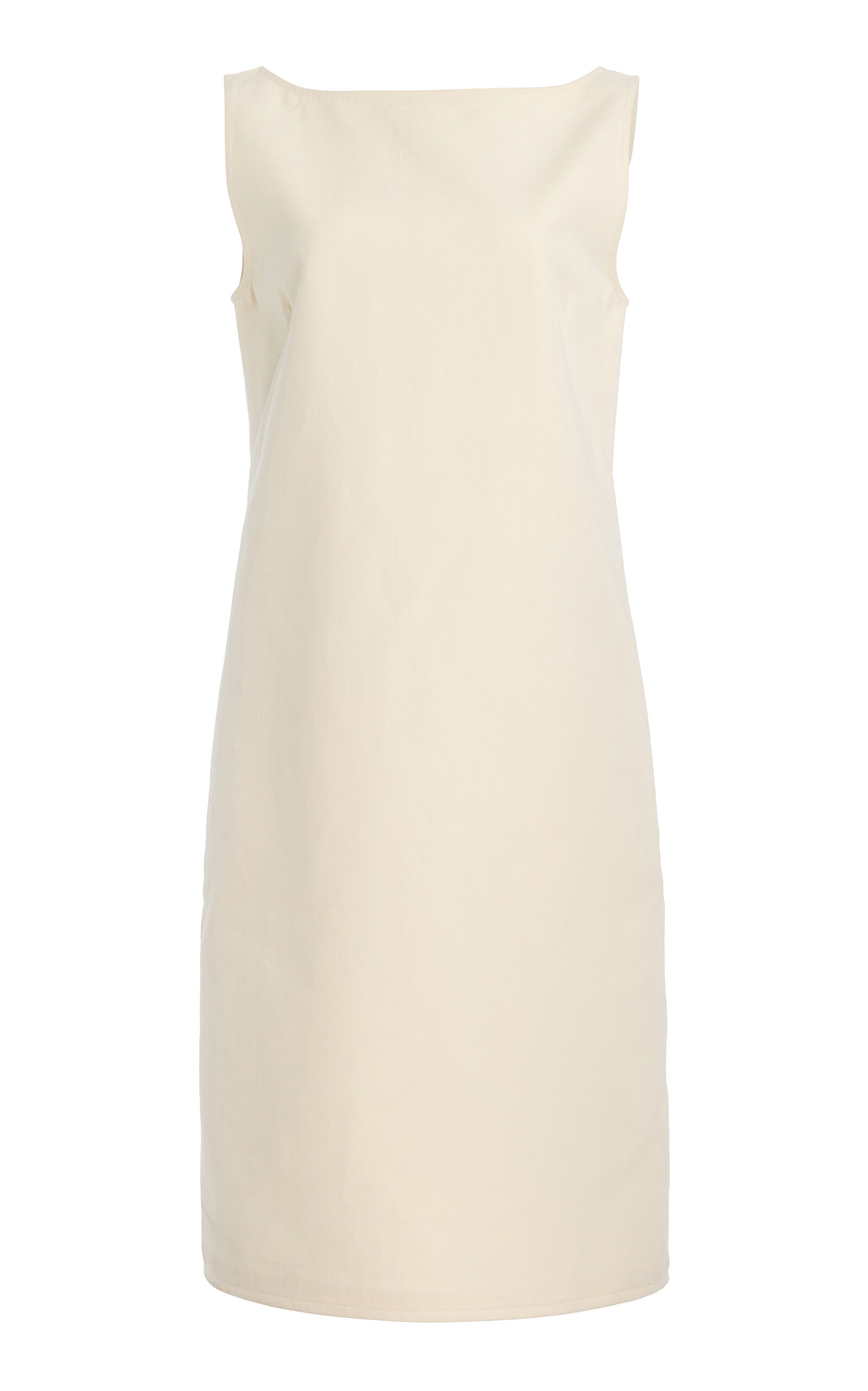 Another Tomorrow Double Faced Cotton Sheath Dress