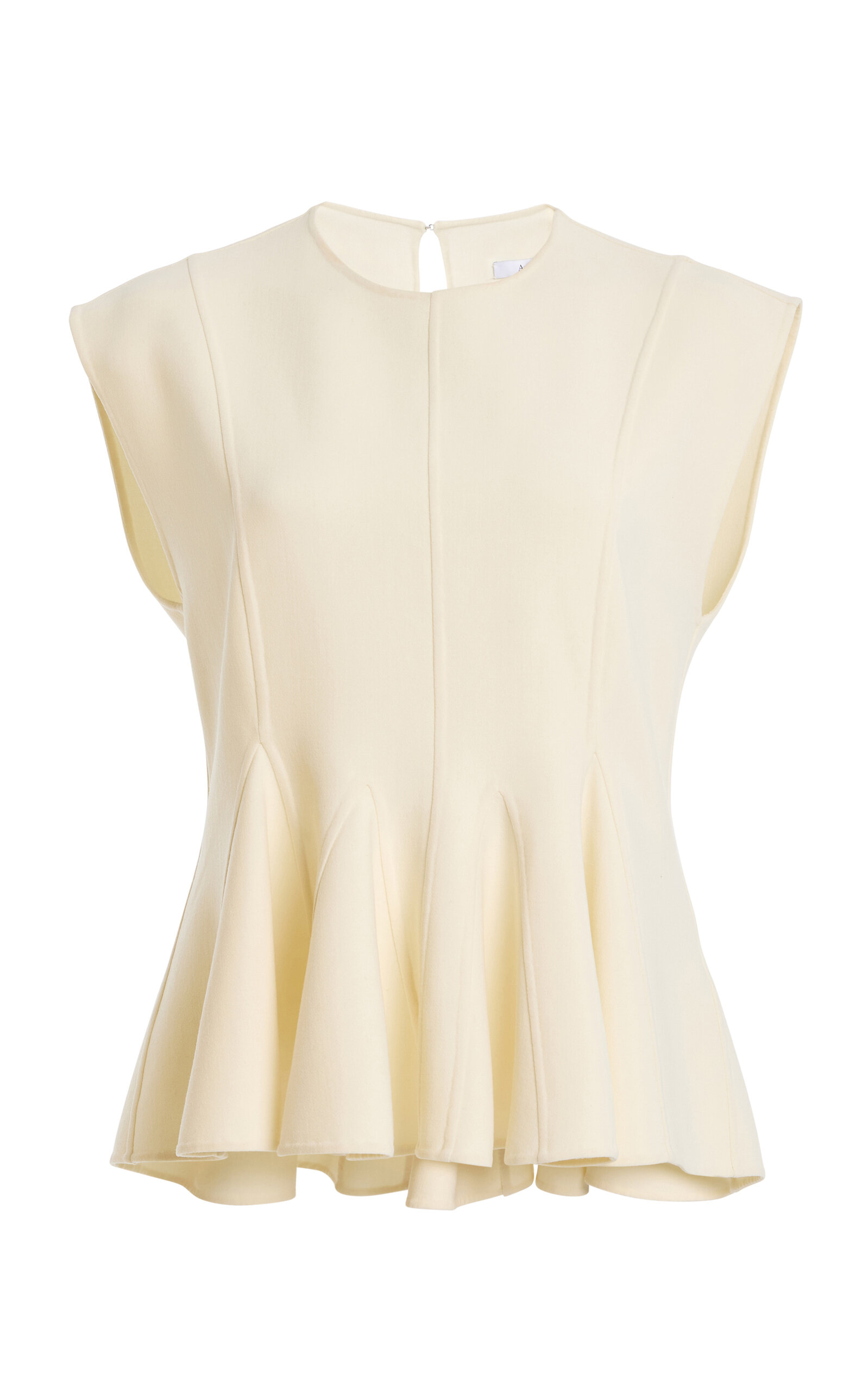 Double Face Stretch-Wool Top