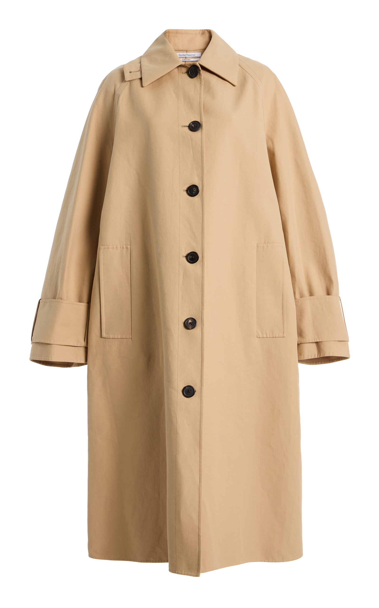 Another Tomorrow Double Faced Cotton Coat