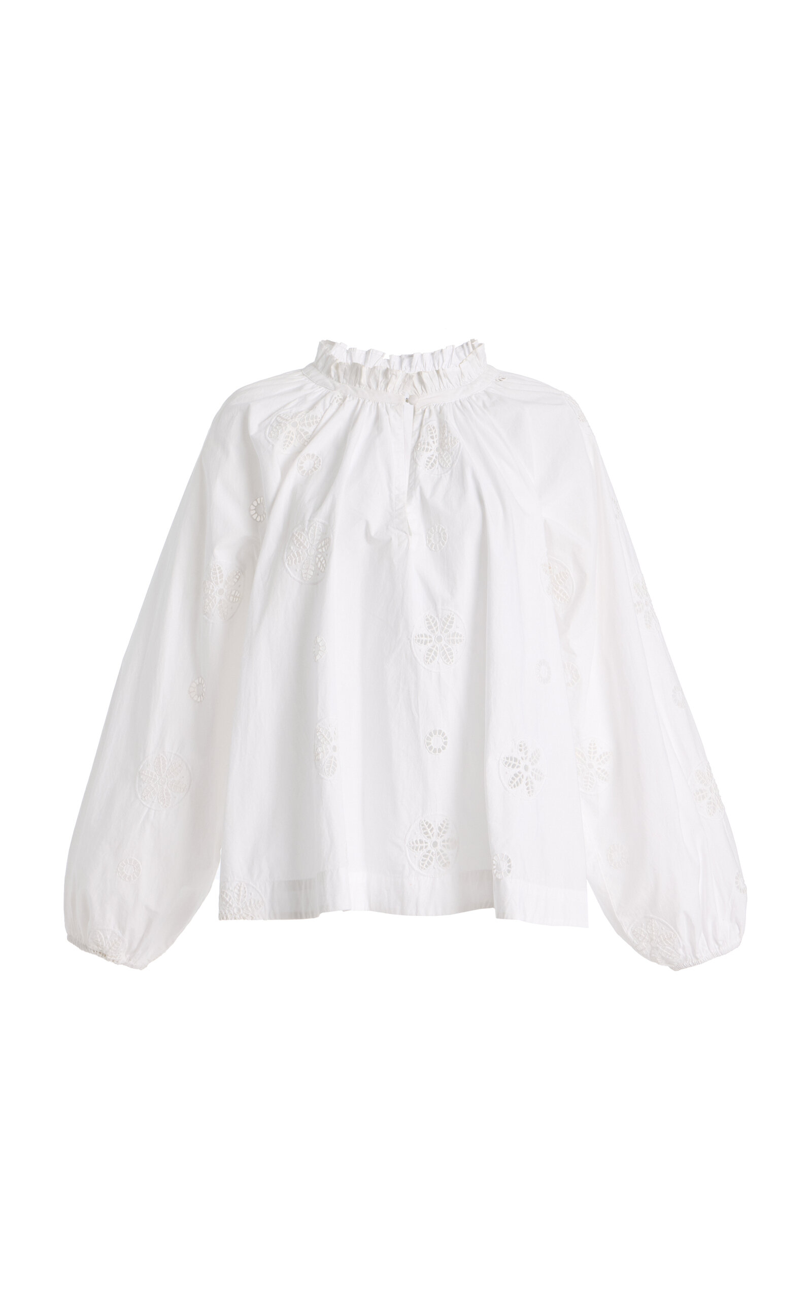 Merlette Manon Cotton-Poplin Top