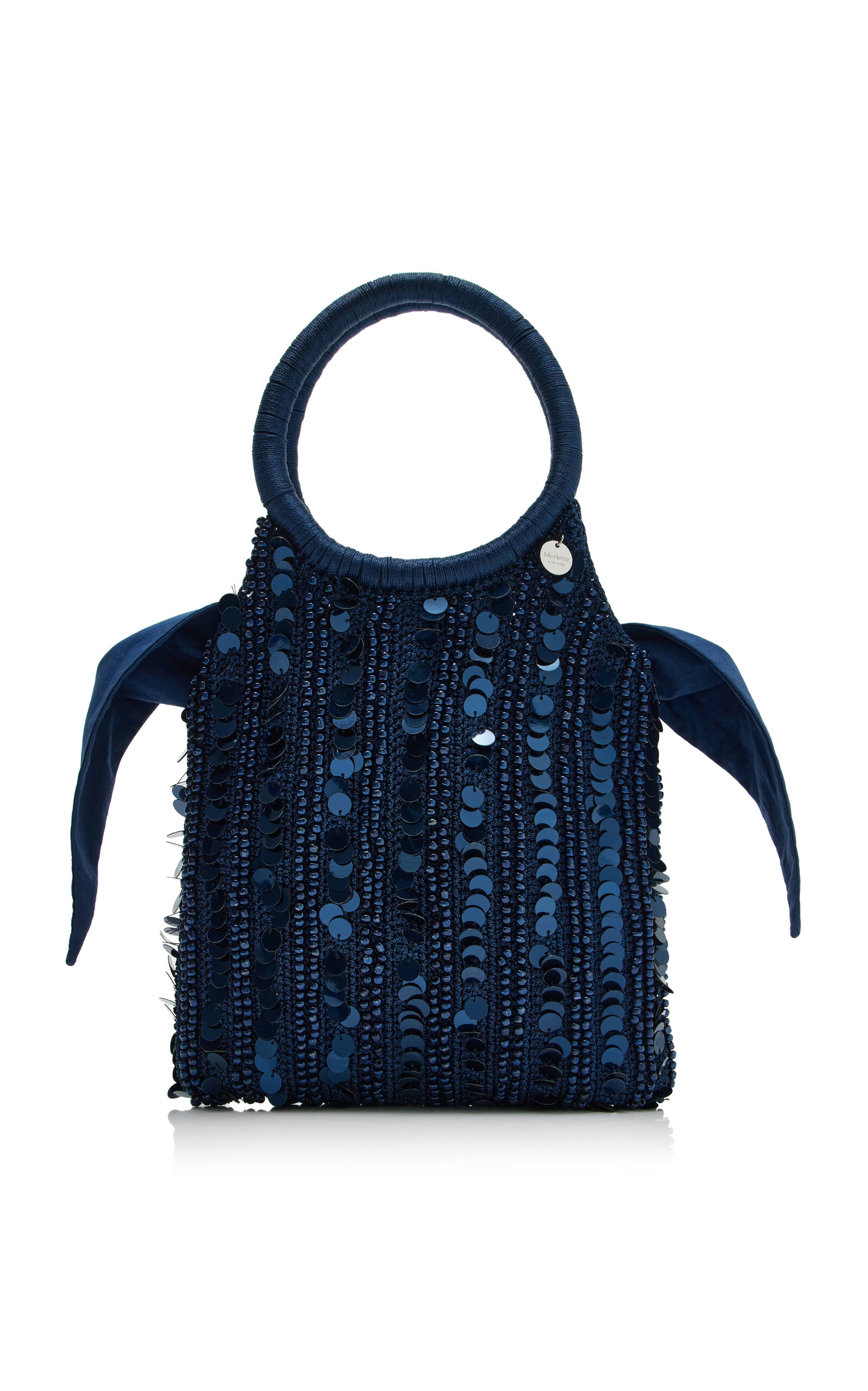 Merlette Maris Embellished Macramé Bag
