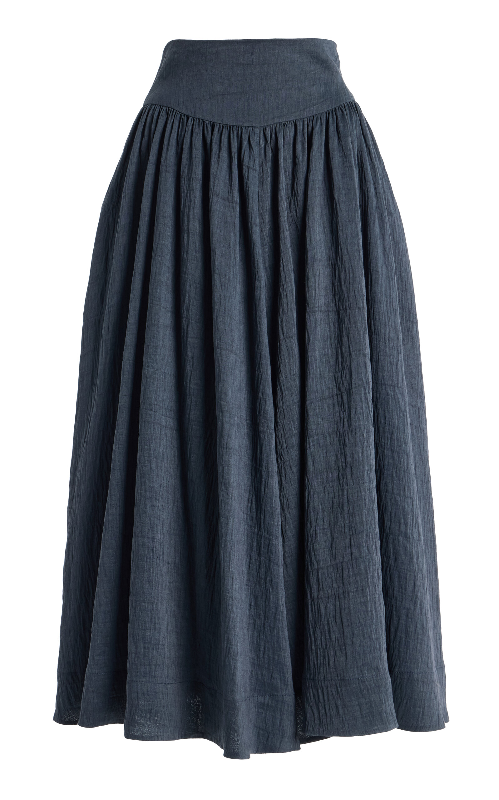 Merlette Mire Linen-Blend Skirt