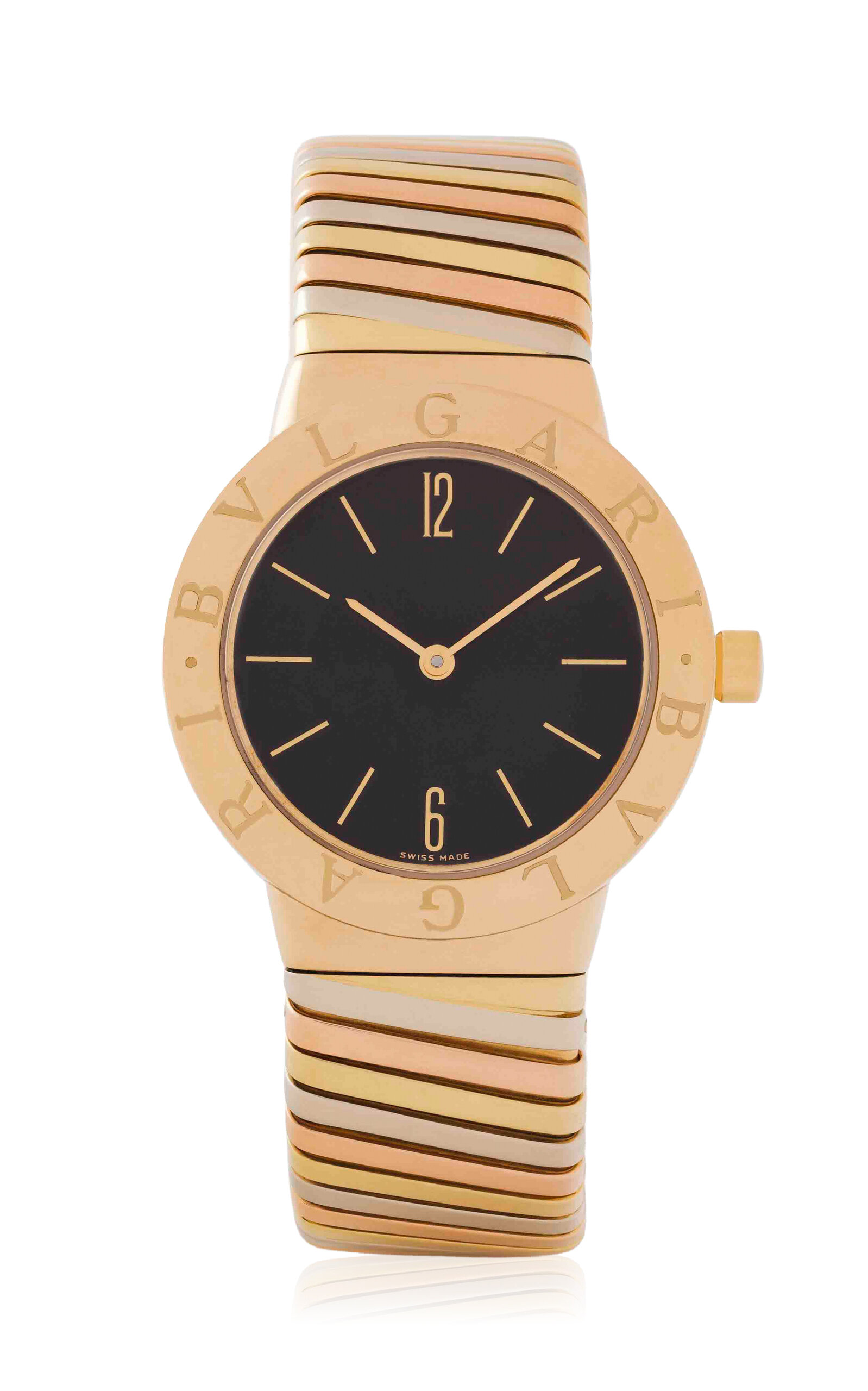 Stephanie Windsor Bvlgari Tubogas Model Bb302t In Gold