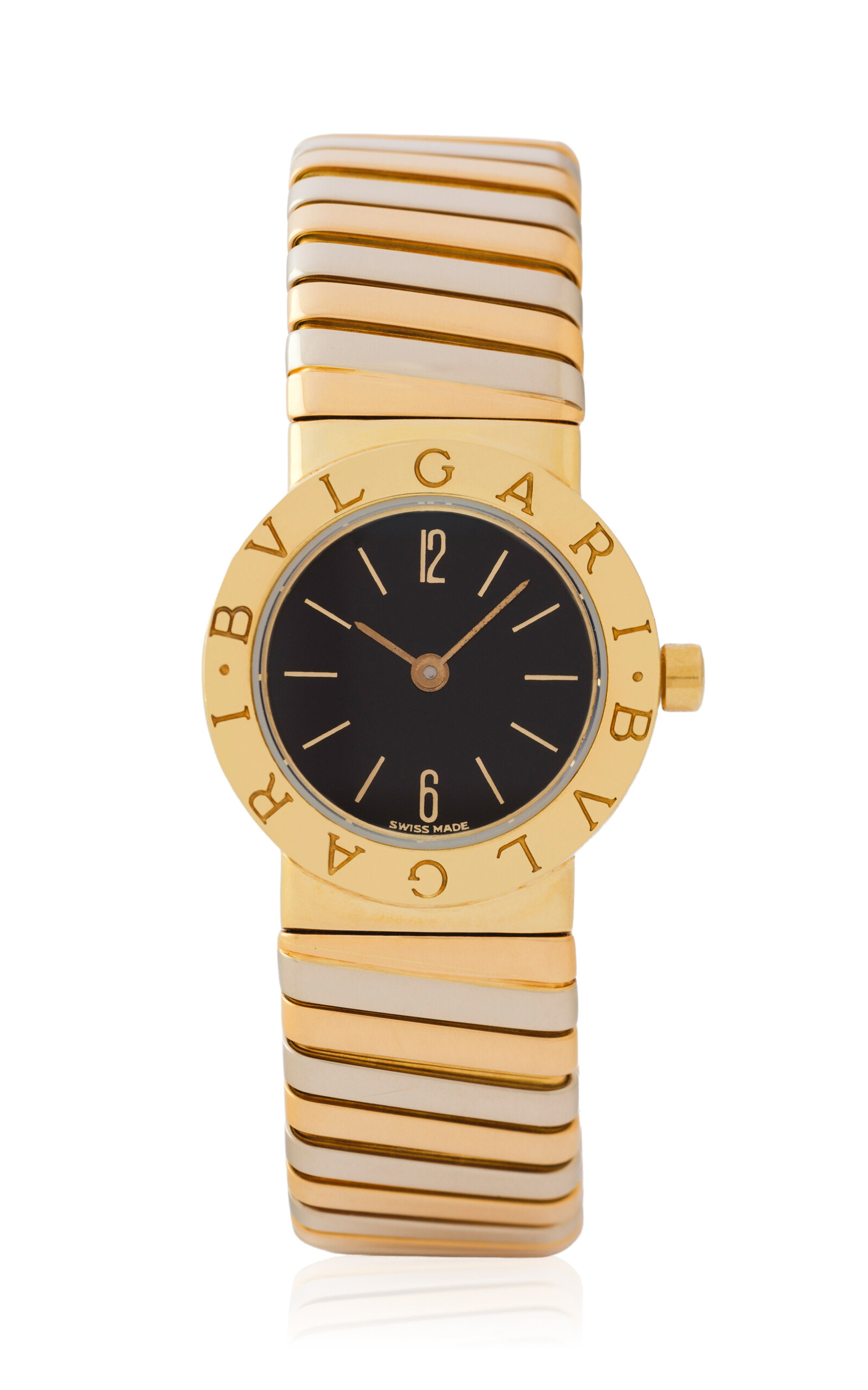 Stephanie Windsor Bvlgari Tubogas Model Bb232t In Gold