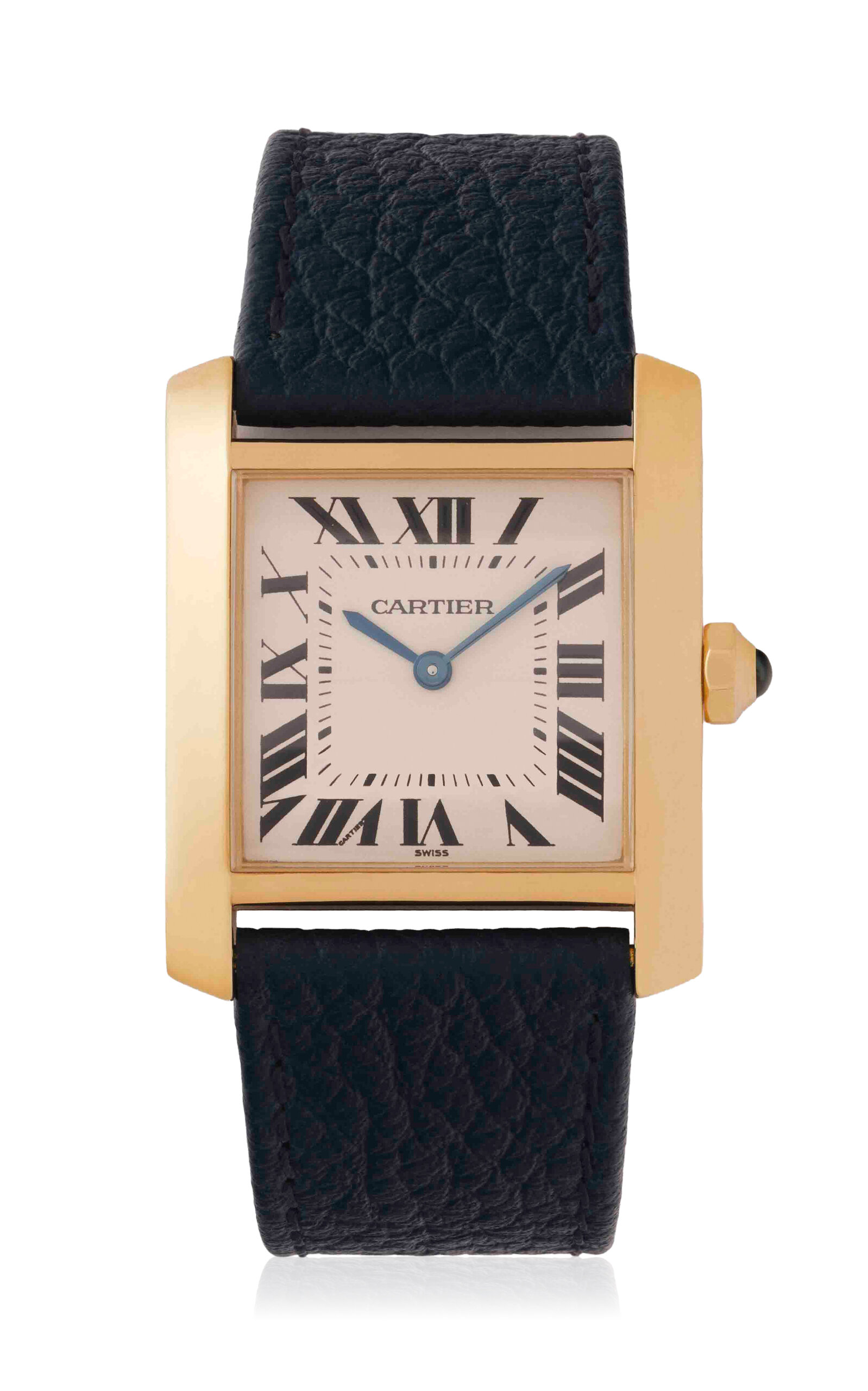 Stephanie Windsor Cartier Tank Française Model 1821 In Gold