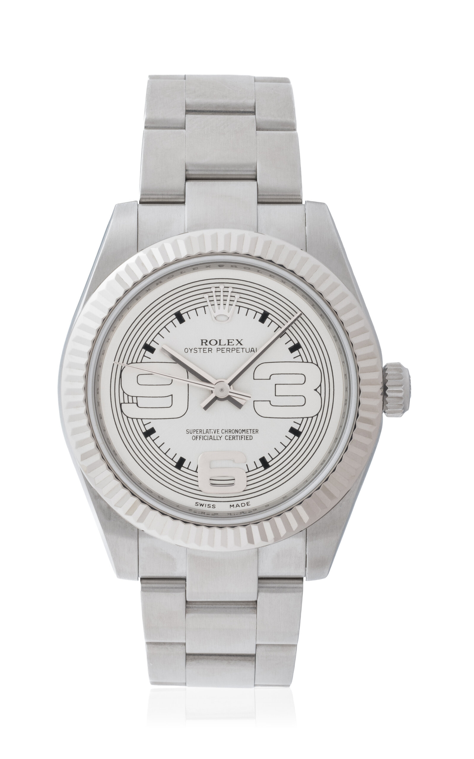 Stephanie Windsor Rolex Oyster Perpetual Model 176234 In Silver